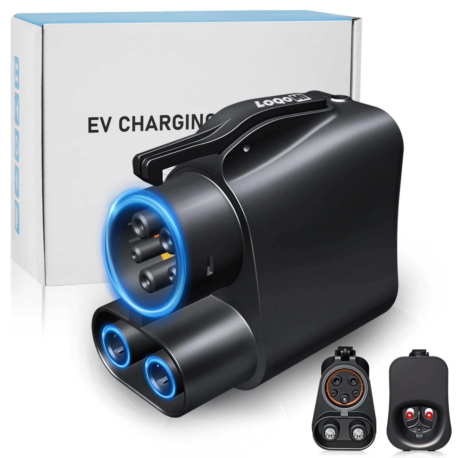 Tesla Supercharger Adapter, NACS to CCS Adapter, Fast Charge Your CCS1 EV at Tesla Superchargers, Electric Vehicle Fast DC Charging Adapter Compatible with for Ford, GM, Rivian, Volvo, Polestar