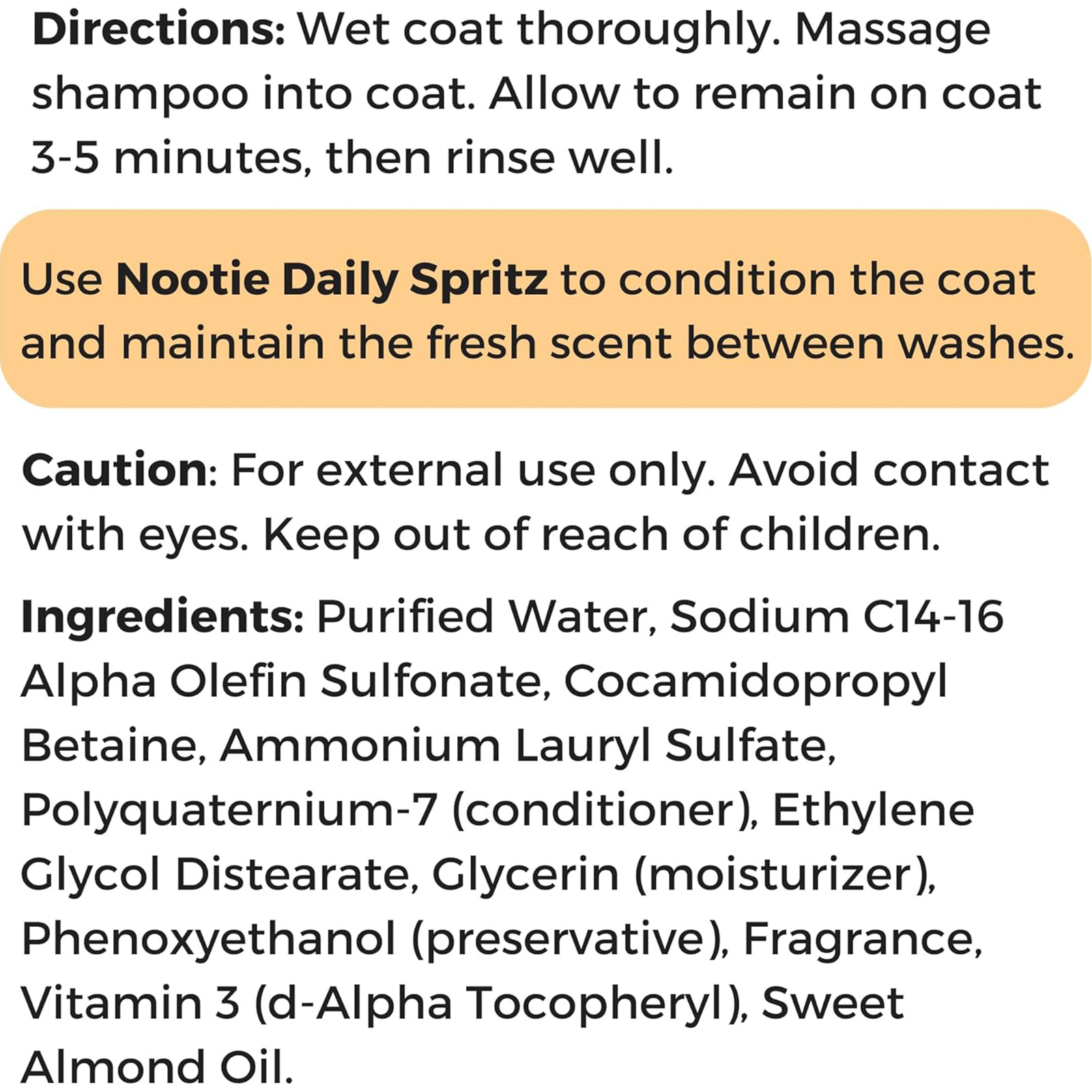Nootie - Pet Shampoo for Sensitive Skin - Gentle Dog Shampoo,16 oz
