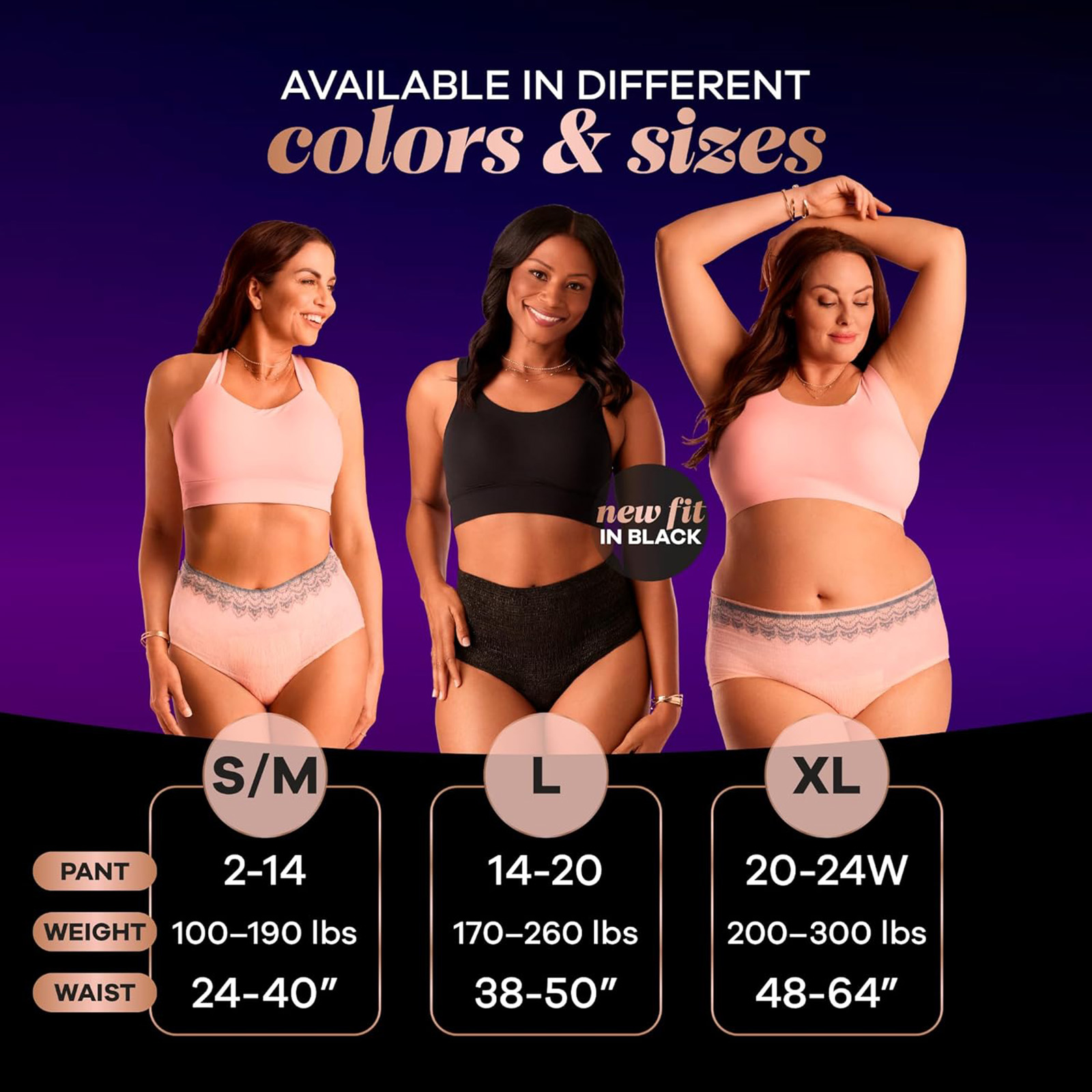 Always Discreet Boutique XL Women's Underwear, 48 Ct, Maximum Protection