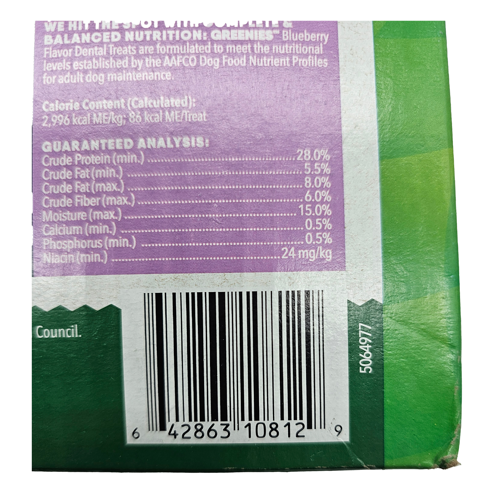 Greenies Regular Spearmint and Blueberry Flavored Variety Pack Dental Care Dog Treats, 3 x 12 oz Pouches