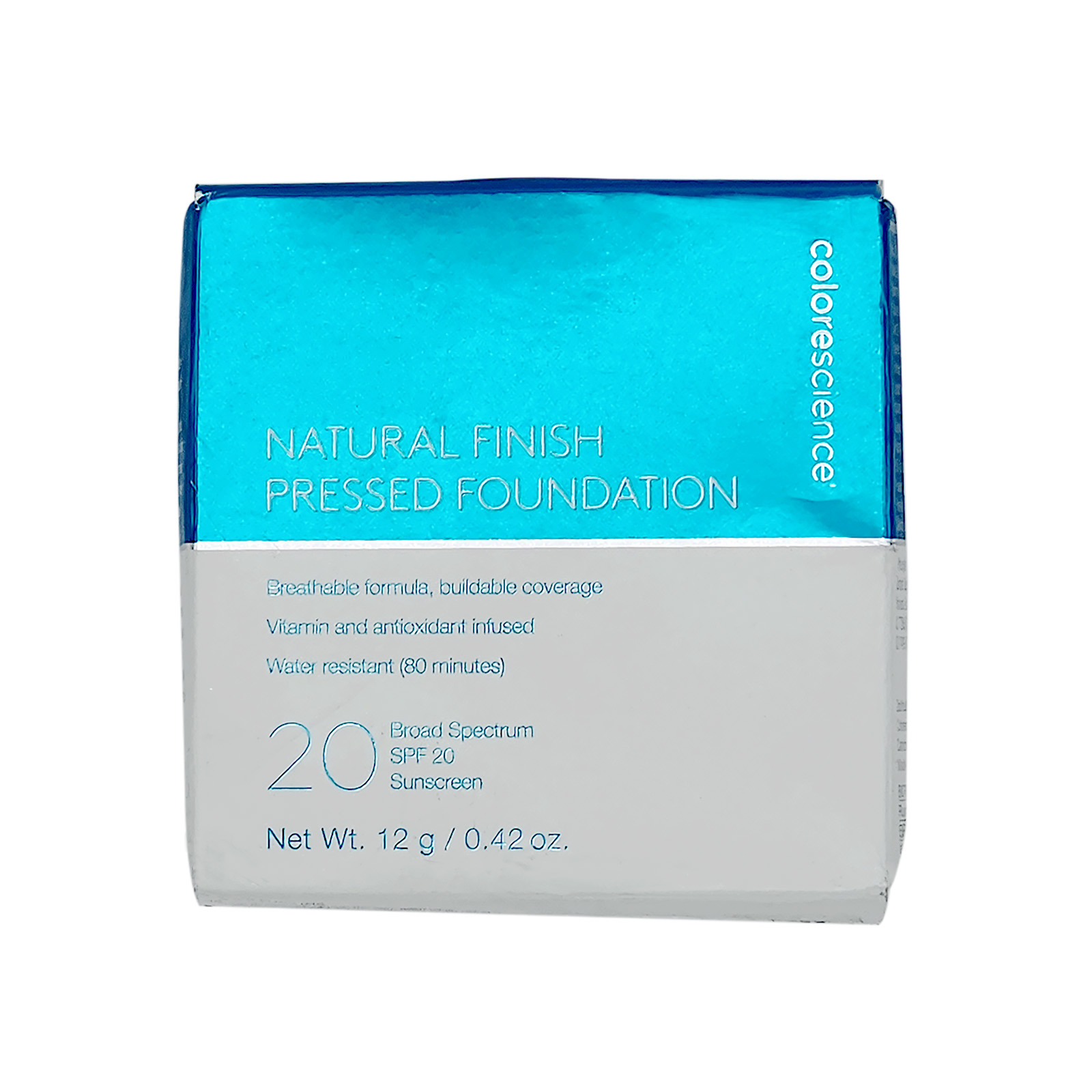 Colorescience Natural Finish Pressed Foundation SPF 20 Medium Bisque 0.42 Ounce