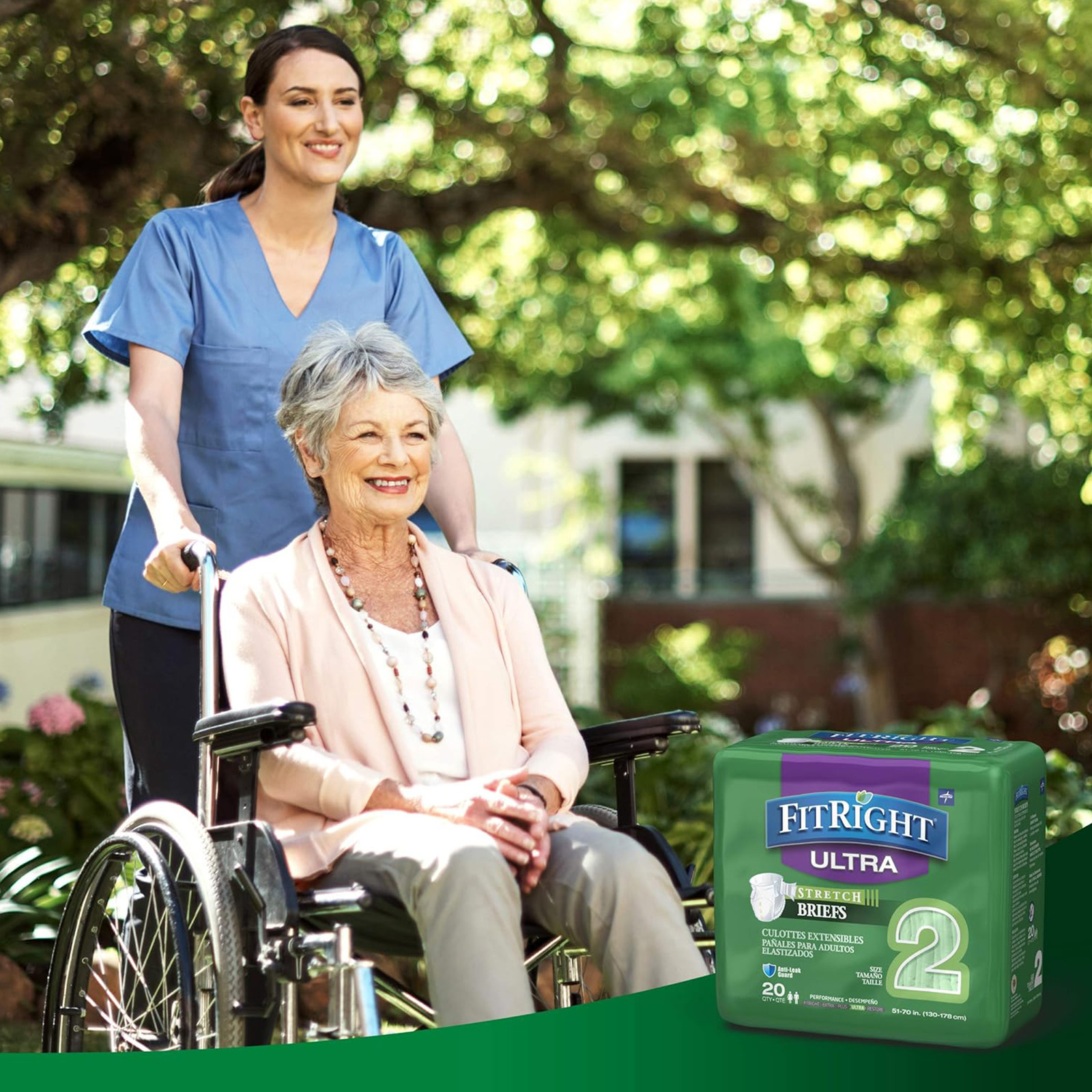 FitRight Heavy Absorbency Adult Diapers, L/XL/2XL, 20 Count, Leak Protection