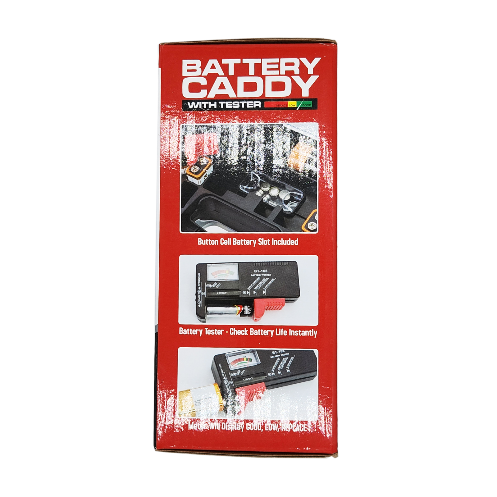 Total Vision Products Battery Caddy with Tester