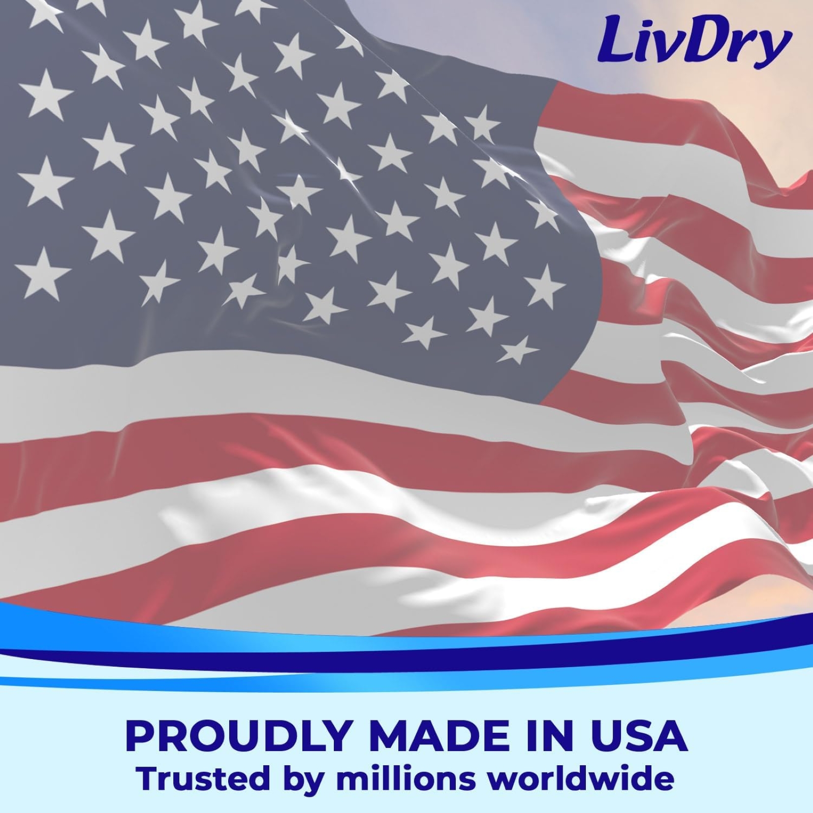 LivDry Overnight Adult Diapers for Women and Men, Max Protection Incontinence Underwear (Large, 16-Pack)