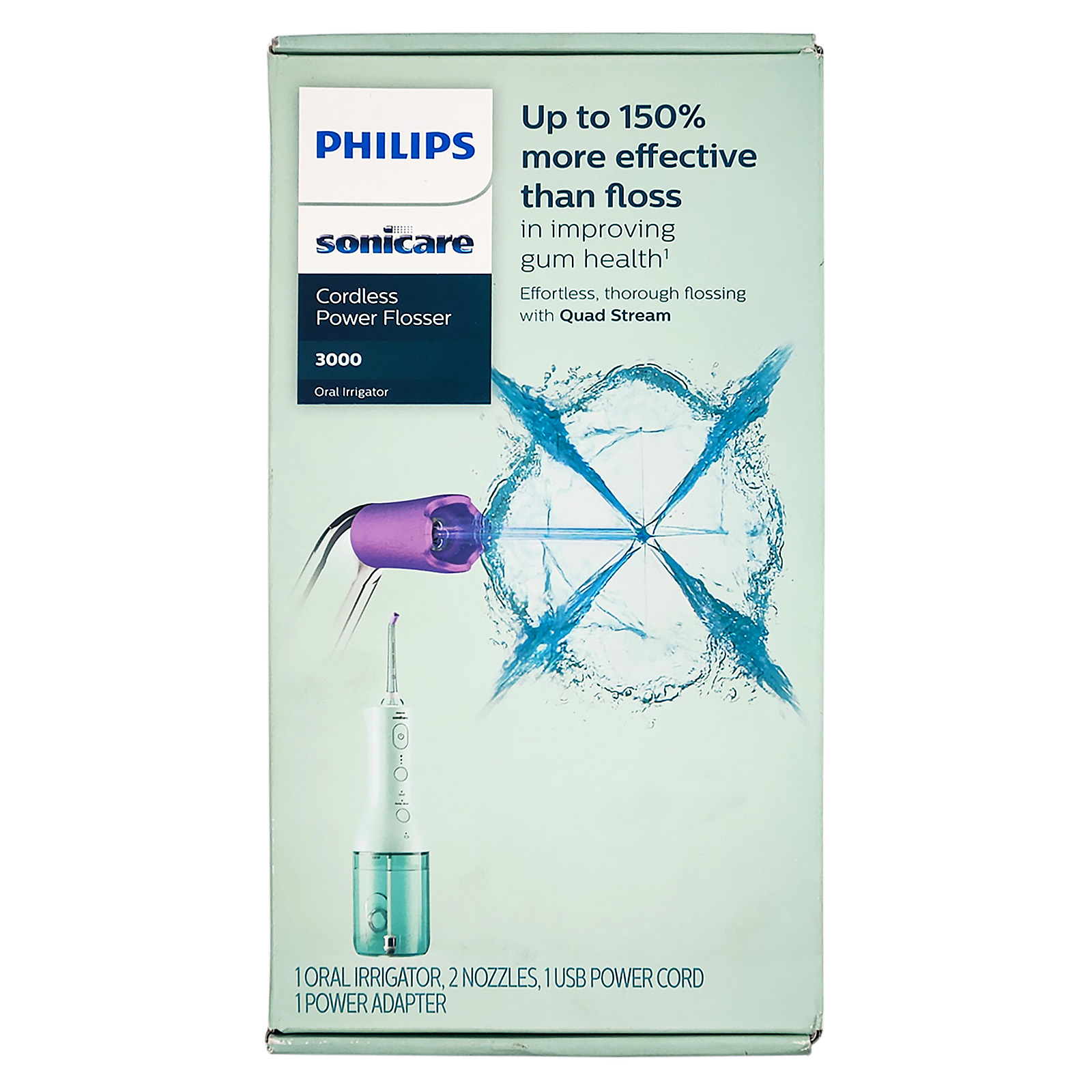 Philips Sonicare Mint Cordless Power Flosser 3000 - Light/pastel Green