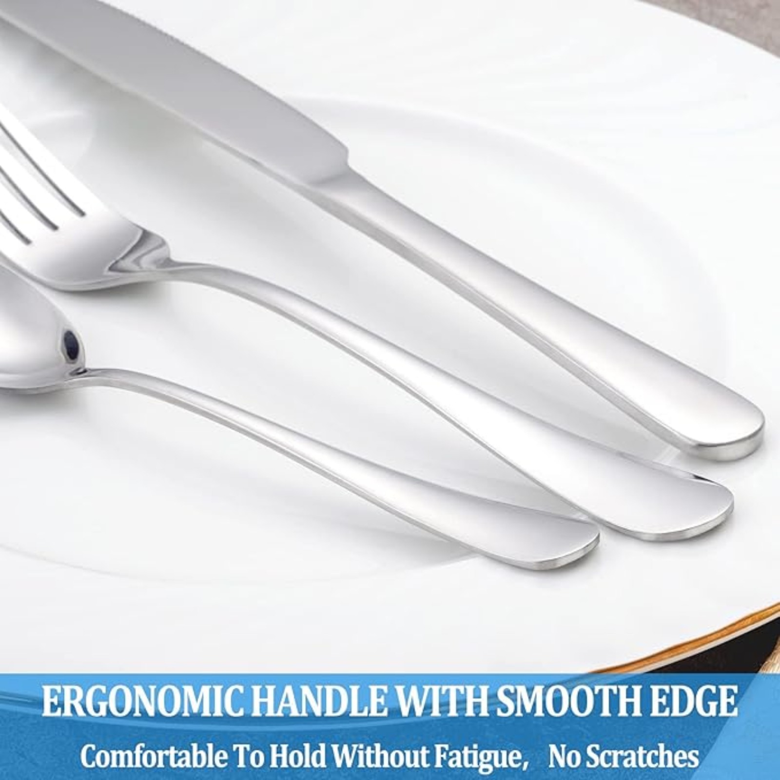 MUTNITT Teaspoon Set,16 Piece 6.7" Spoons Silverware, Premium Food Grade Stainless Steel Tea Spoons, Durable Small Spoon, Good Teaspoons, Kitchen Dessert Spoon Set, Mirror Finish & Dishwasher Safe