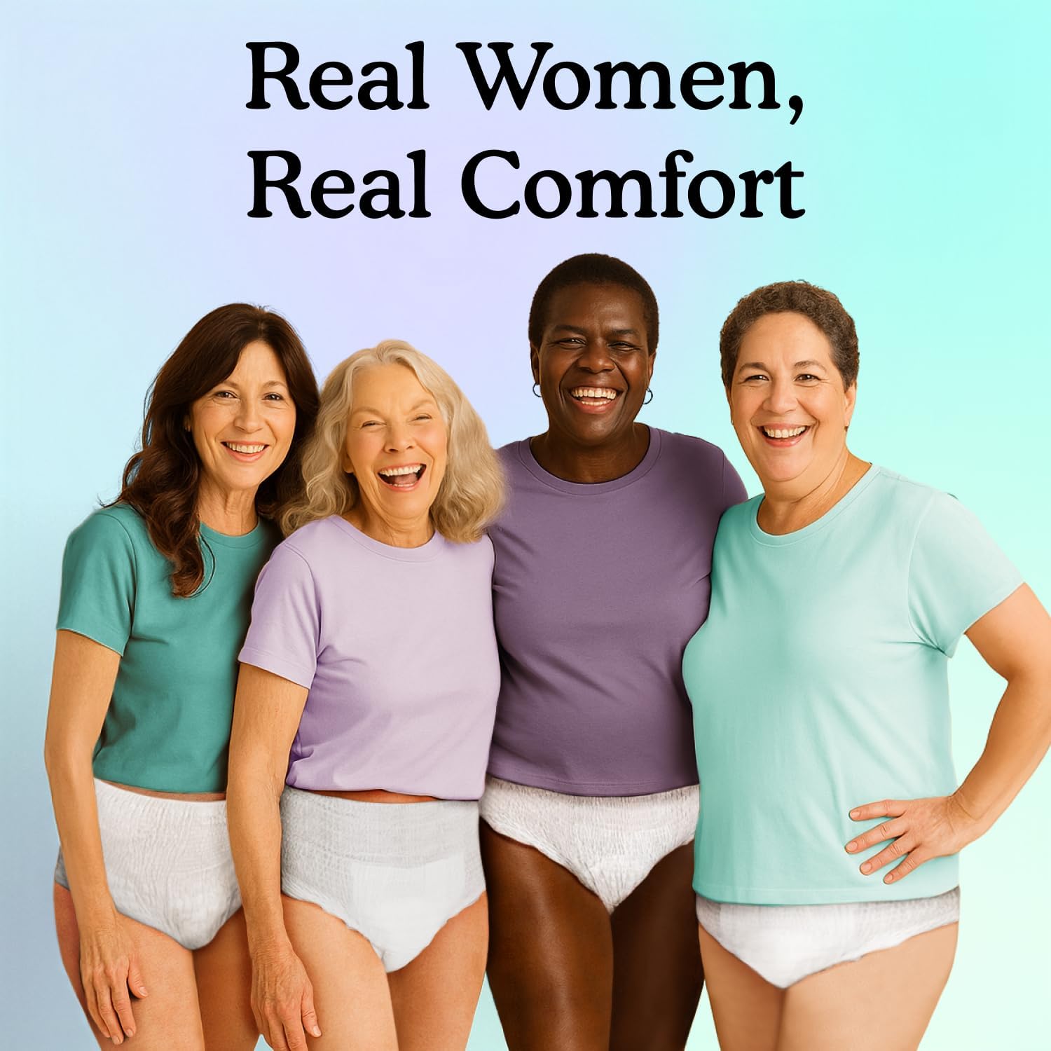Because Overnight Absorbency Pull Ups - Adult Disposable Incontinence Underwear, Extra Absorbent Nighttime Briefs for Men and Women, White, XXLarge, 40 Count (4 Packs of 10)