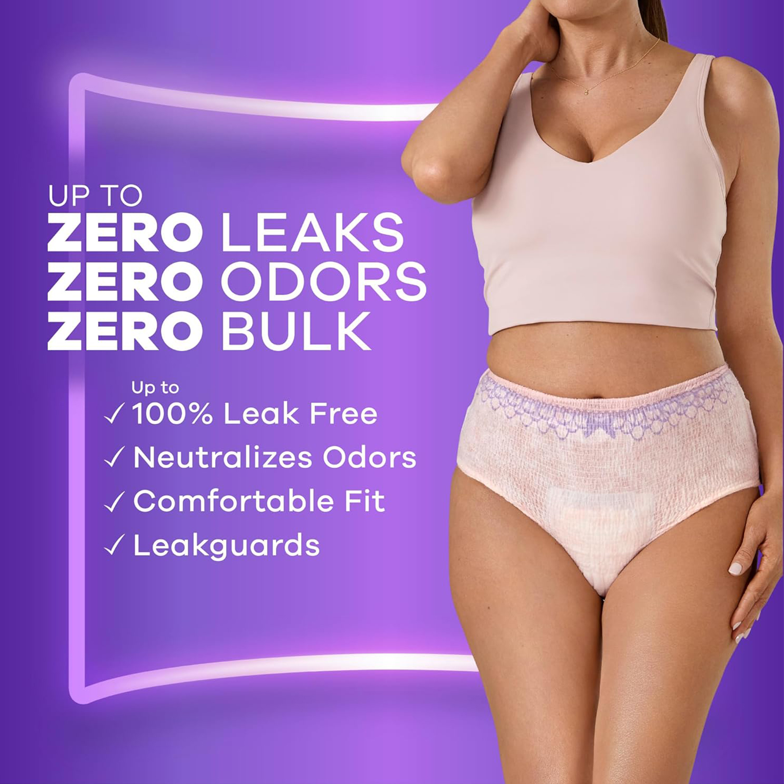Always Discreet Adult Incontinence Underwear for Women and Postpartum Underwear, L, Up to 100% Bladder Leak Protection, 28 Count (Packaging May Vary)