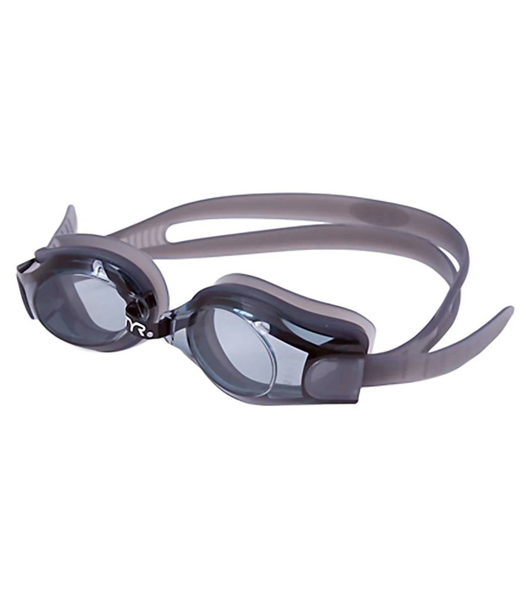 TYR Active Corrective Optical Swim Goggles, Smoke, Adult -3.00 Diopter