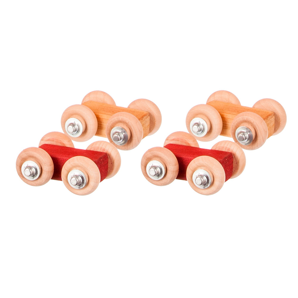 American Made Wooden Toy Car Roller Cars (4 pcs set)