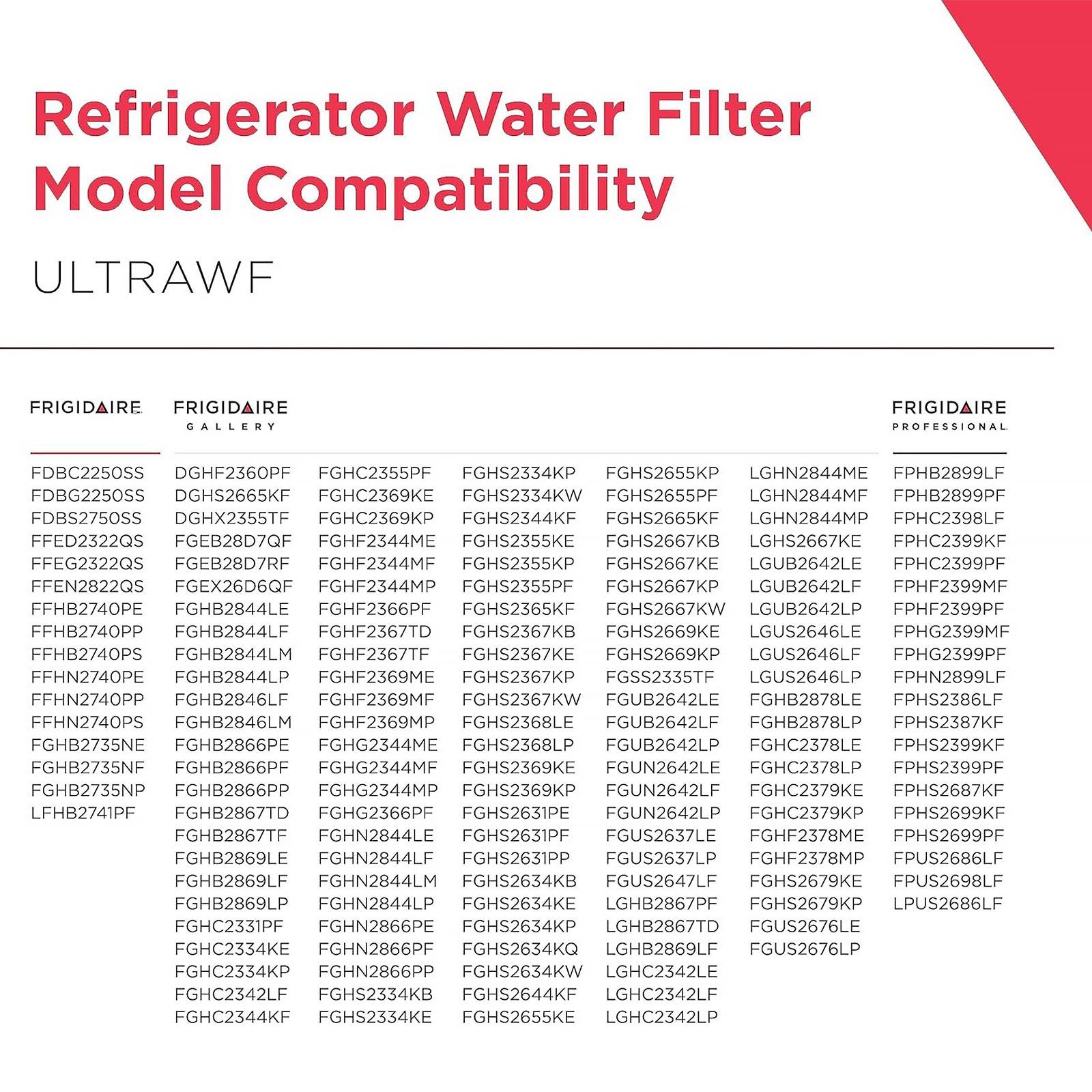 FRIGIDAIRE ULTRAWF Pure Source Ultra Water Filter, Original, White, 1 Count