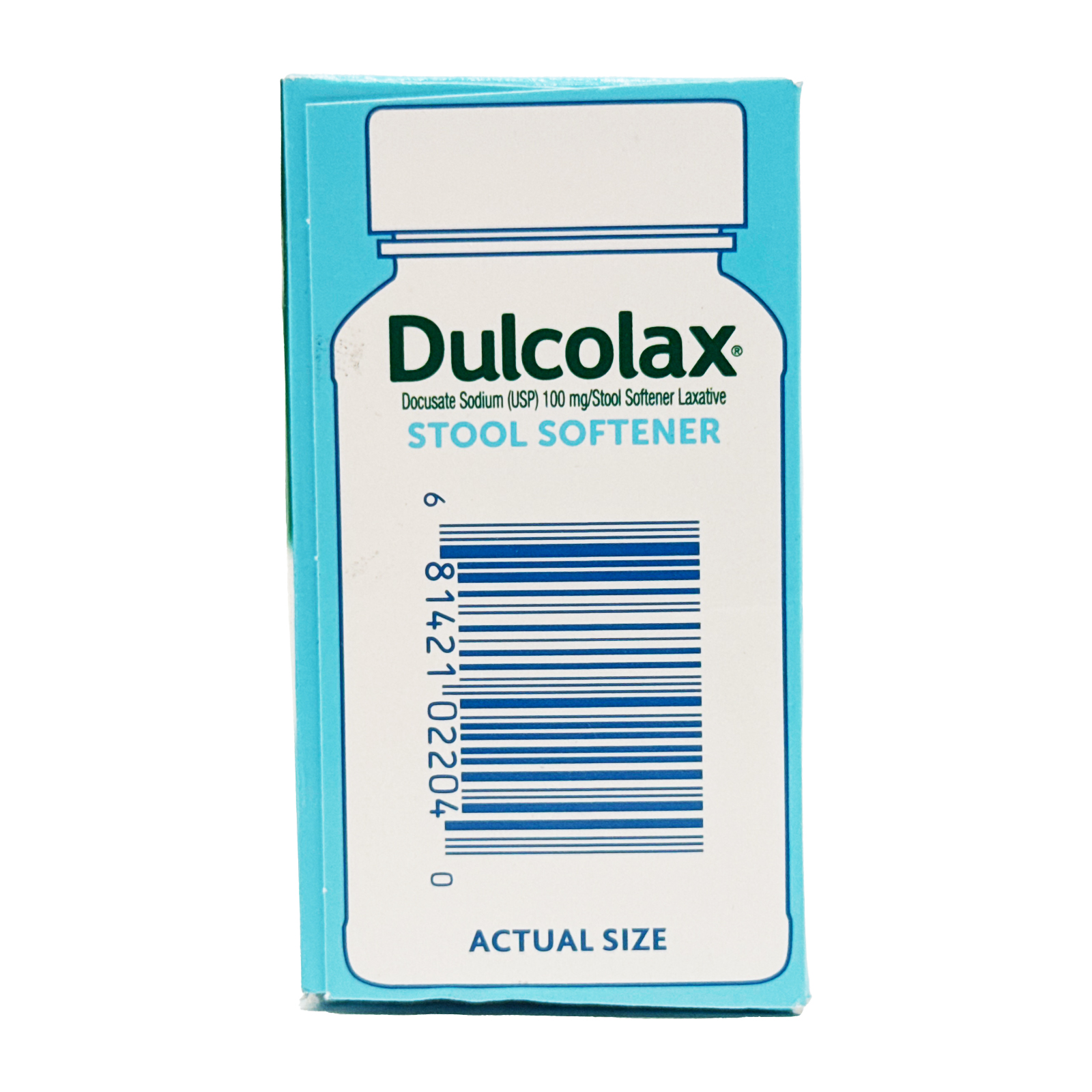 Dulcolax Stool Softener Laxative Liquid Gel Capsules, Docusate Sodium 100 mg, 100 Count Exp 04/2027