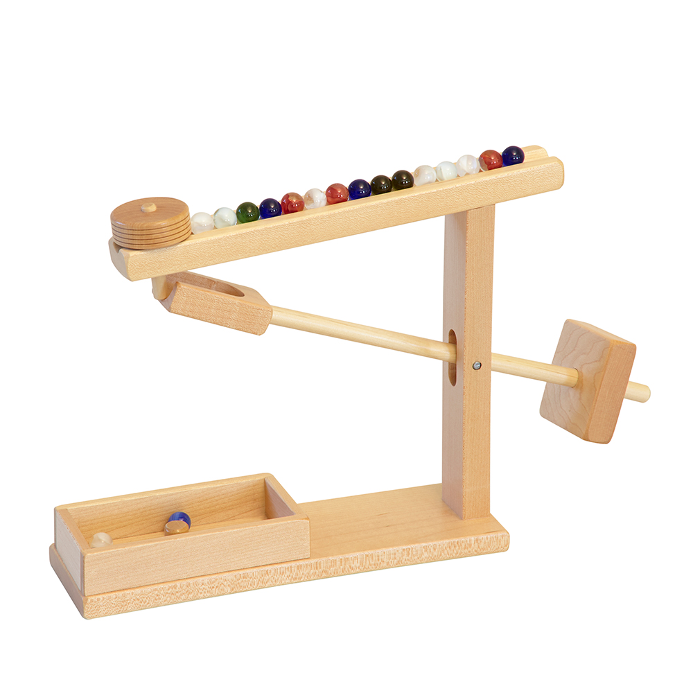 American Made Wooden Toy Marble Machine - Several Color Options