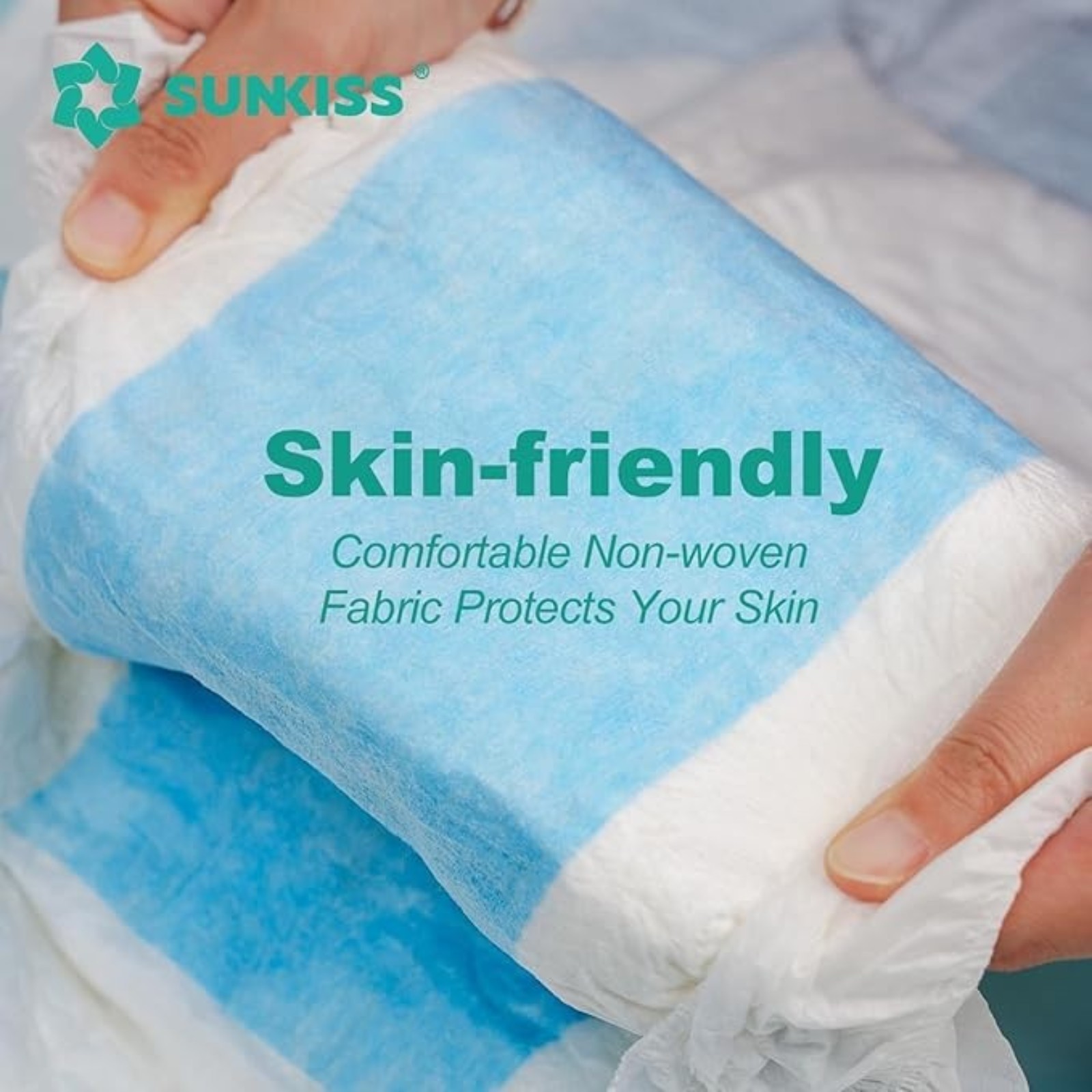 SUNKISS TrustPlus Adult Diapers with Maximum Absorbency, Unisex Disposable Incontinence Briefs with Tabs for Men and Women, Odor Control, XLarge, 60 Count (4 Packs of 15)