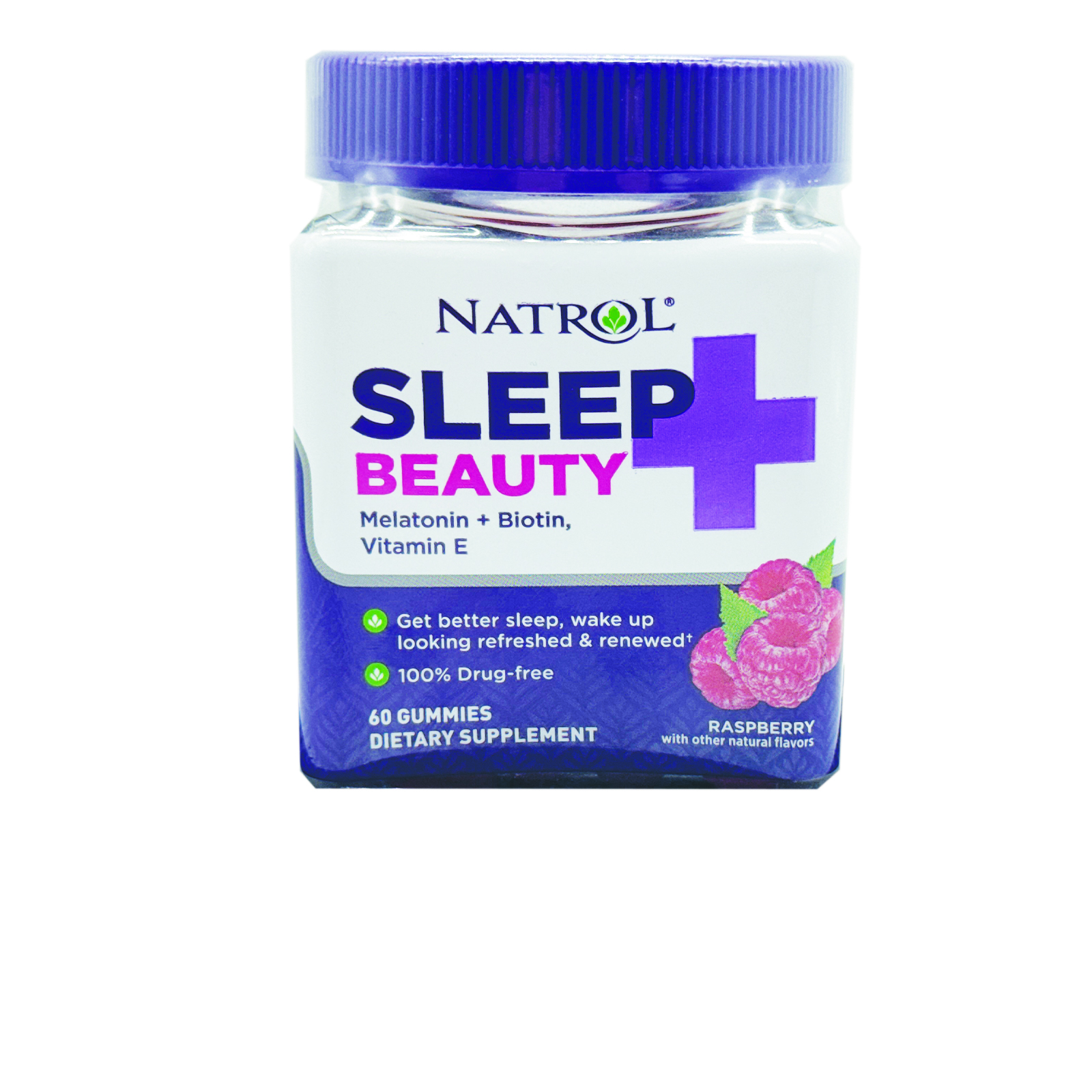 Natrol Sleep + Beauty Gummy Raspberry 60 Gummies