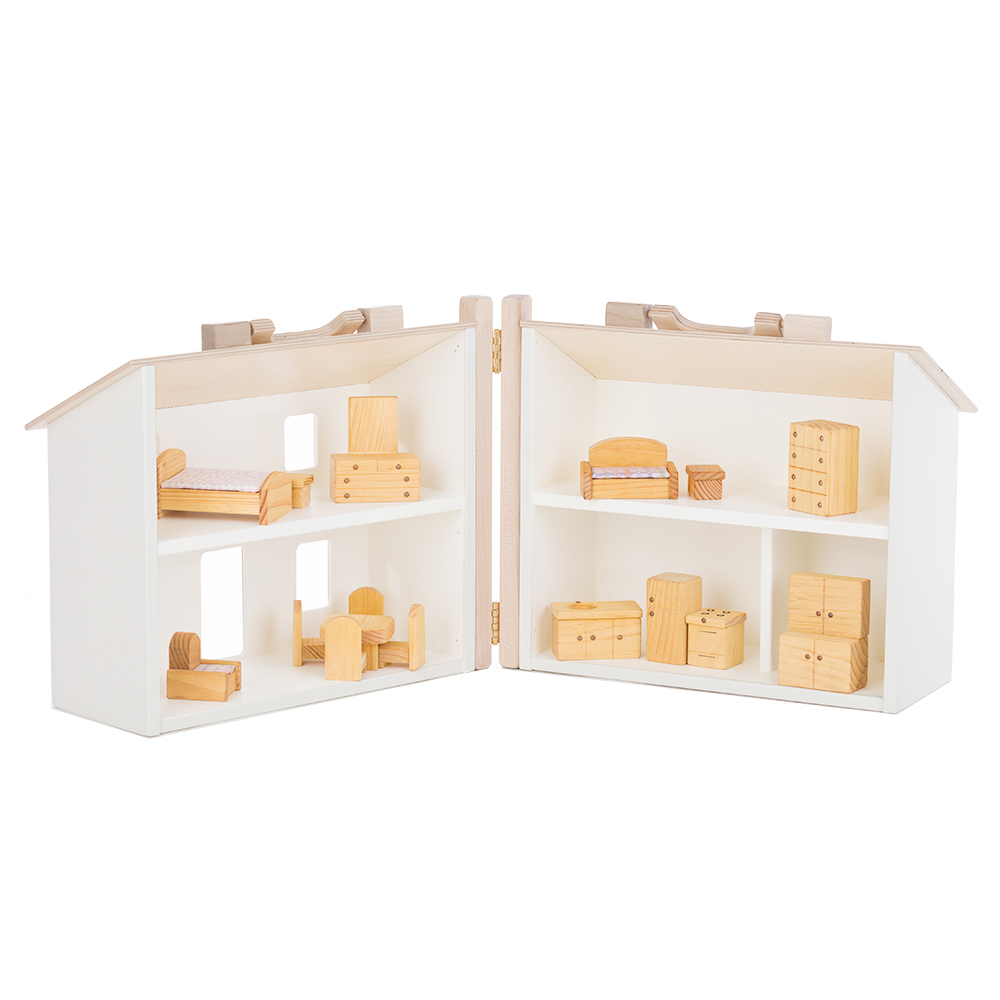 American Made Wooden Toy Folding Doll house - Color Options