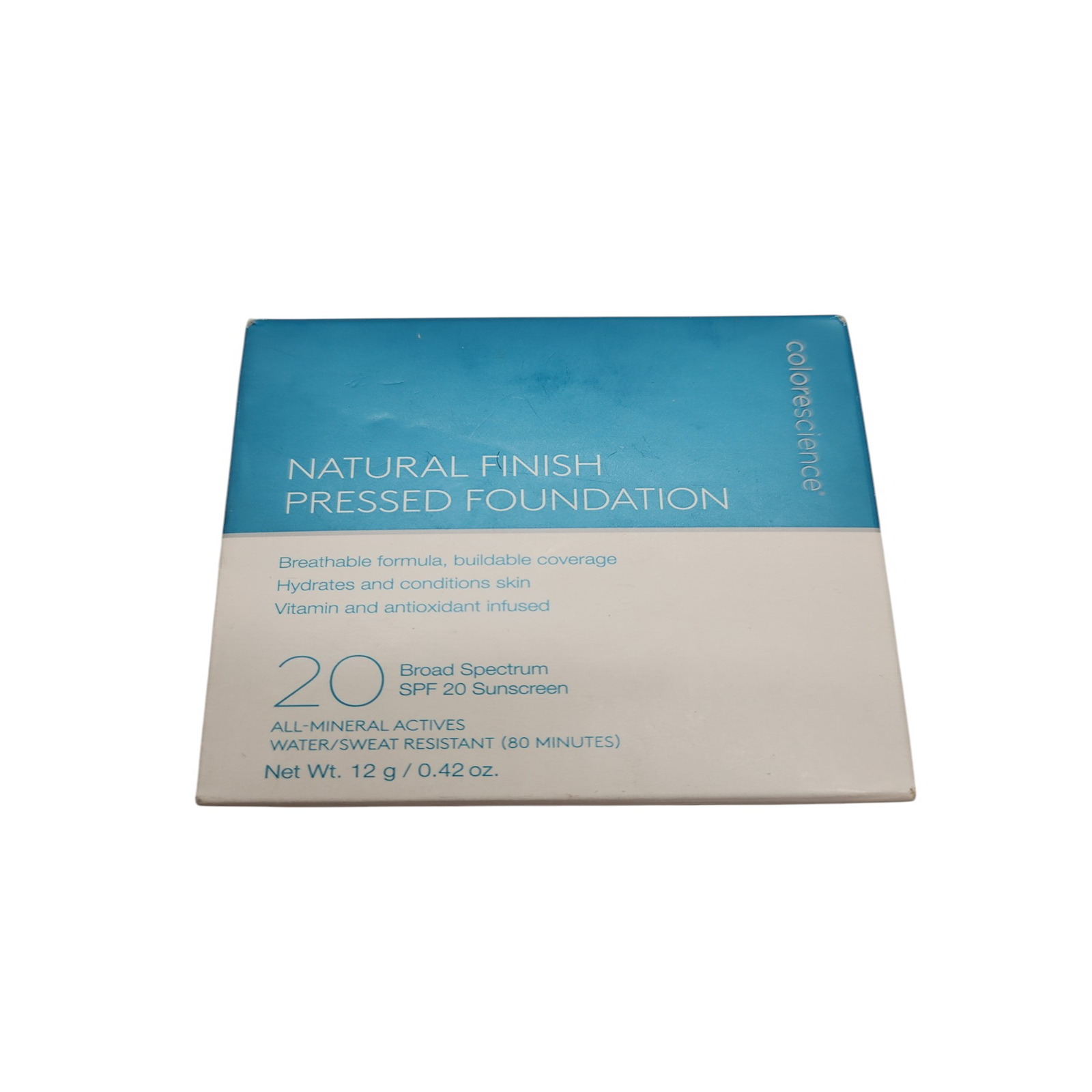 Colorescience Finish Pressed Foundation SPF 20 Medium Sunlight color 0.42 oz