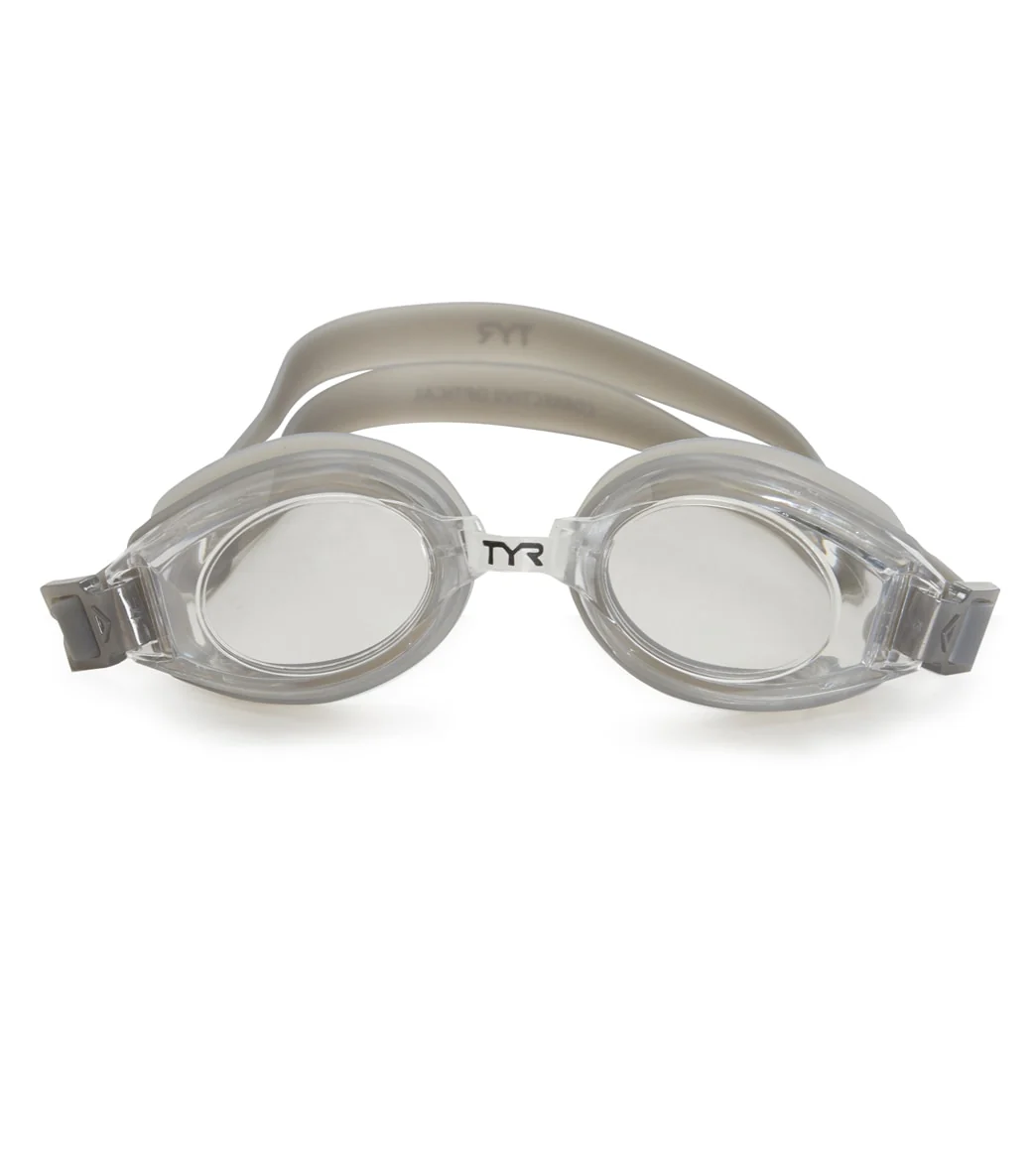 TYR Corrective Optical Swim Goggles, Clear, Adult -2.00 Diopter