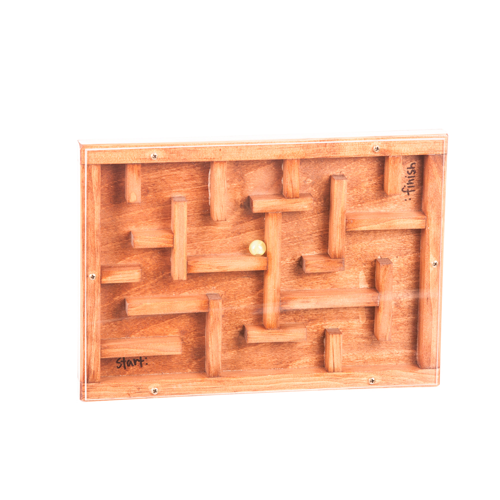 American Made Wooden Toy Marble Maze - Harvest