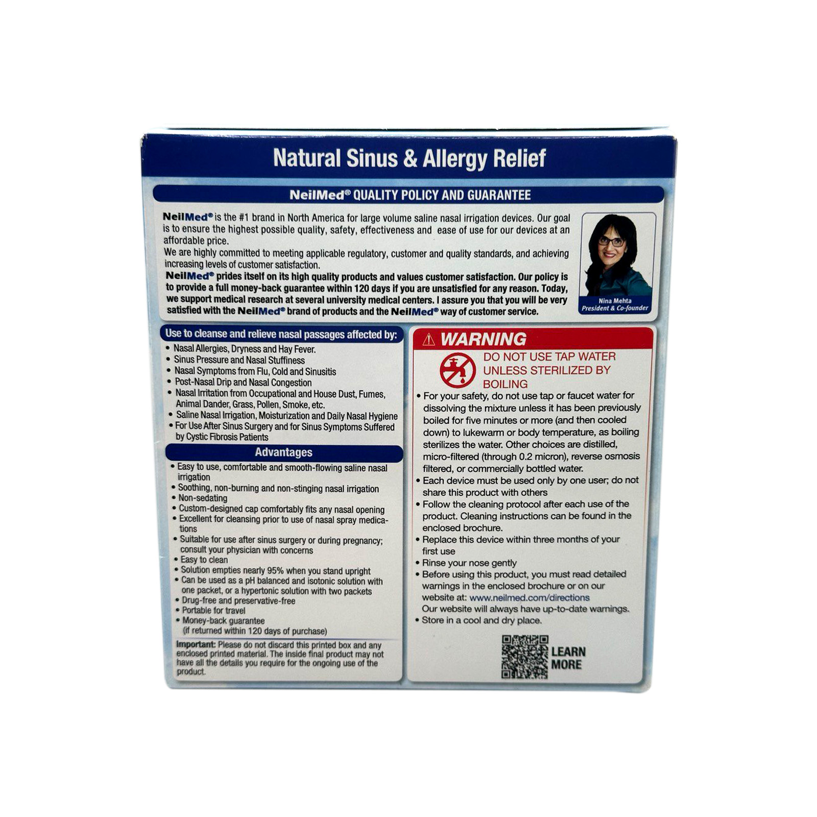 NeilMed Original Sinus Rinse Kit - 50 Premixed Packets