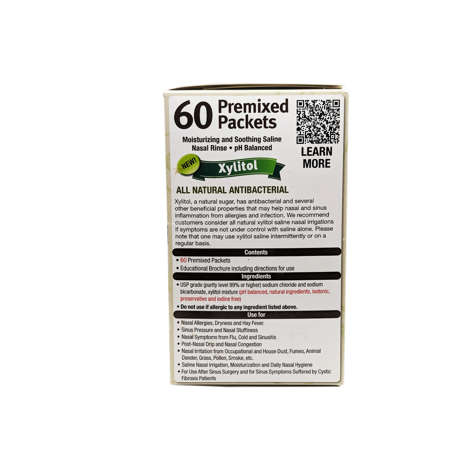 NeilMed Sinus Rinse with Xylitol - 60 Premixed Packets