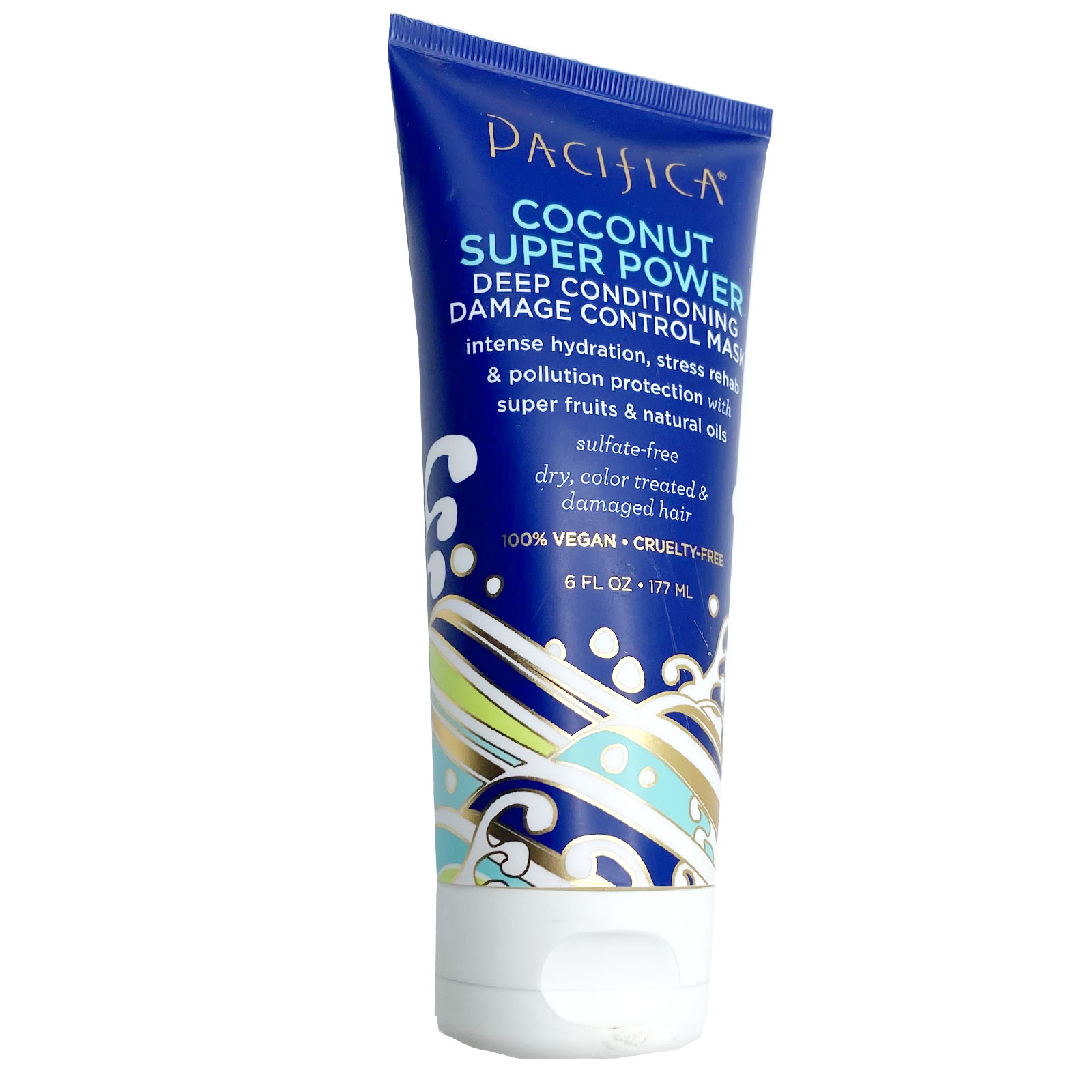 Pacifica Coconut Super Power, Deep Conditioning Damage Control Mask, 6 fl oz (177 ml)