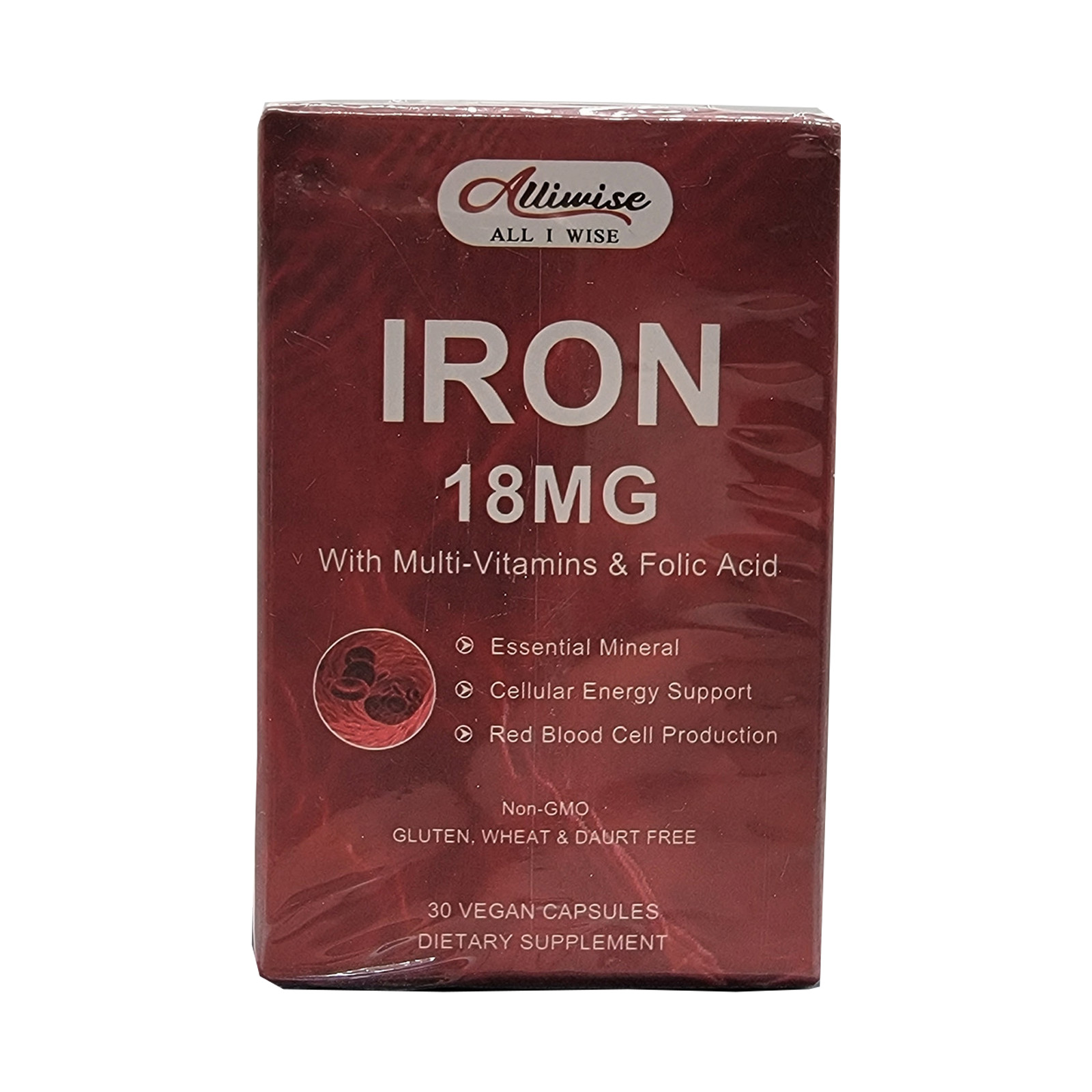 Alliwise Iron 18mg Multi-Vitamin Capsules