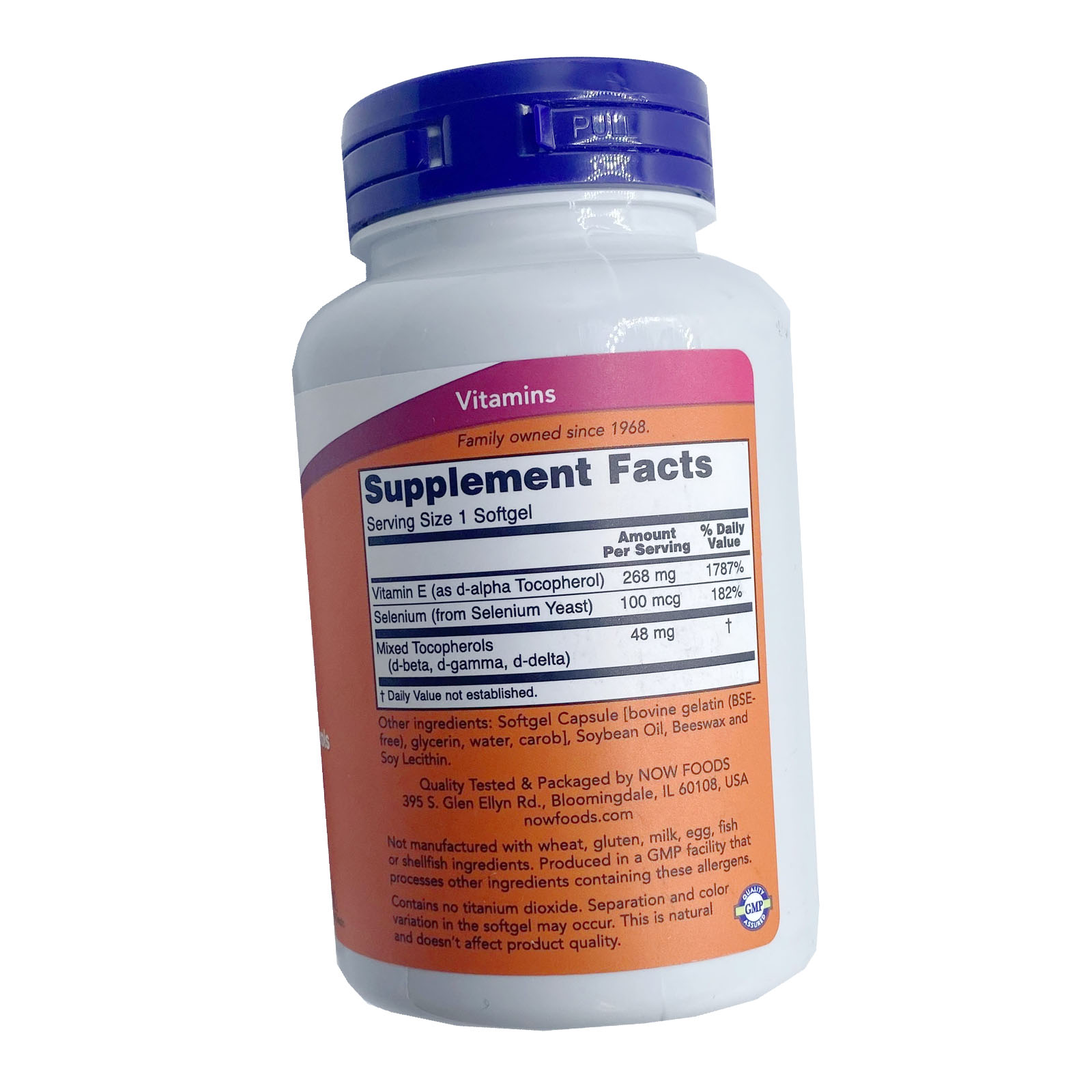 NOW Foods - Vitamin-E 400 IU - 100 Softgels