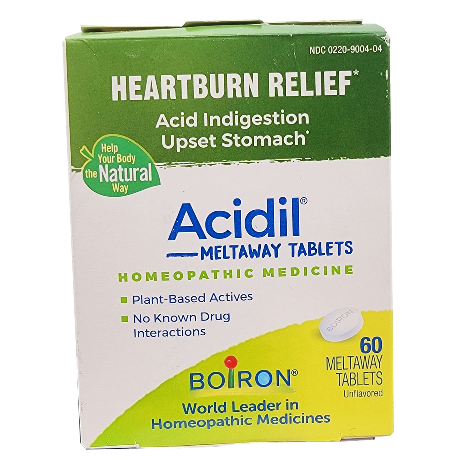 Boiron Acidil Indigestion Homeopathic Quick Dissolving 60 Tablets