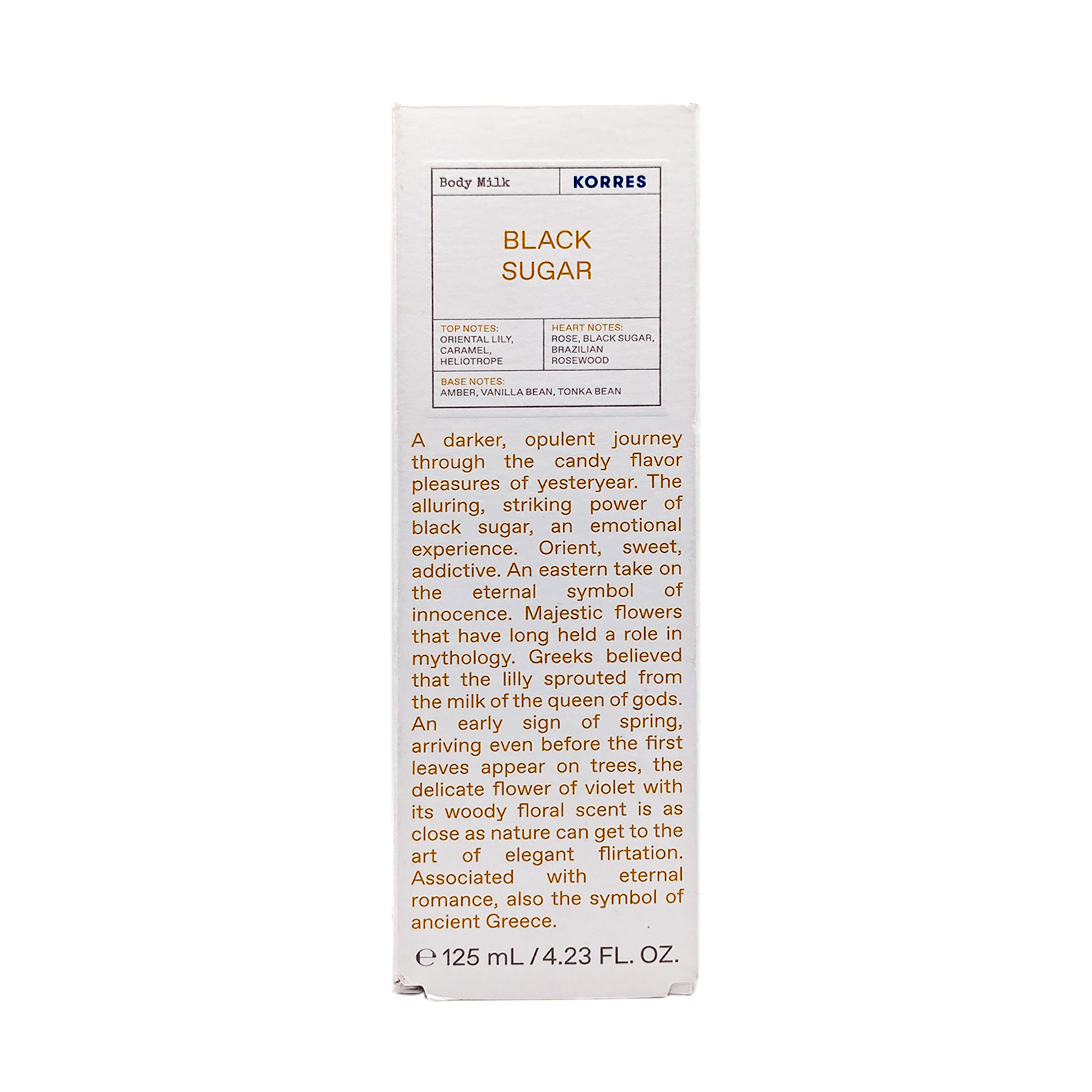 KORRES Black Sugar Body Milk 125ml (4.23 fl oz)