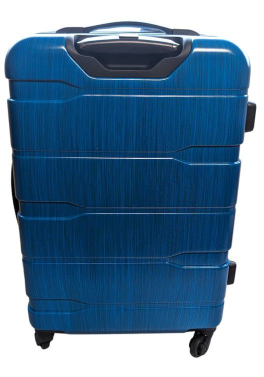 Coolife Luggage Hard Shell Suitcase 24in - Caribbean Blue