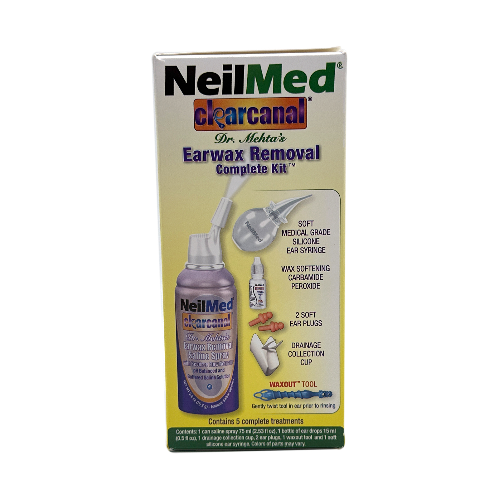 NeilMed Clearcanal Ear Wax Removal Complete Kit - 75mL