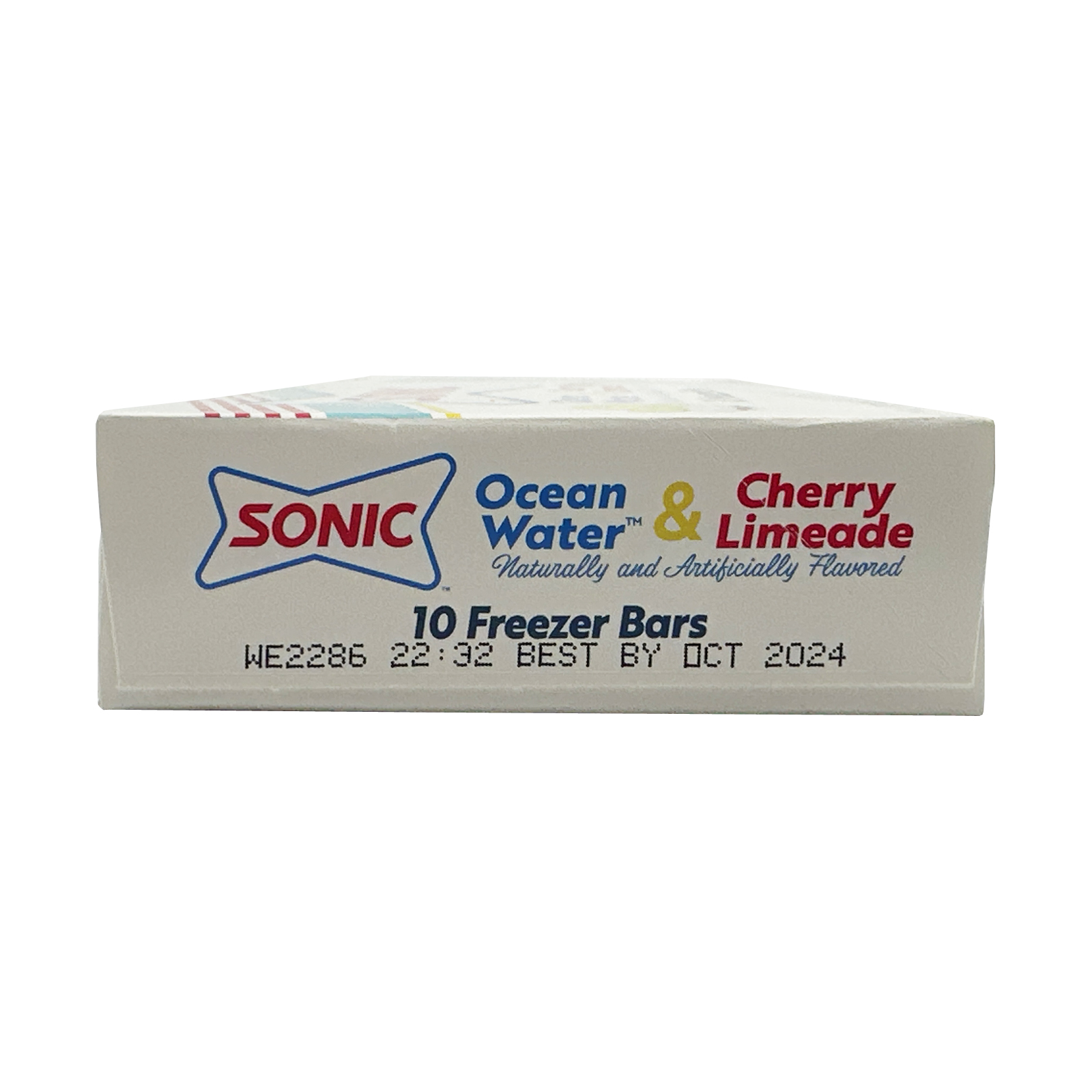 SONIC Ocean Water and Cherry Limeade 10 Freezer Bars 