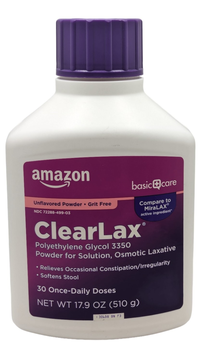 Amazon Basic Care ClearLax - Osmotic Laxative - Unflavored - 30 Doses - 17.9 oz