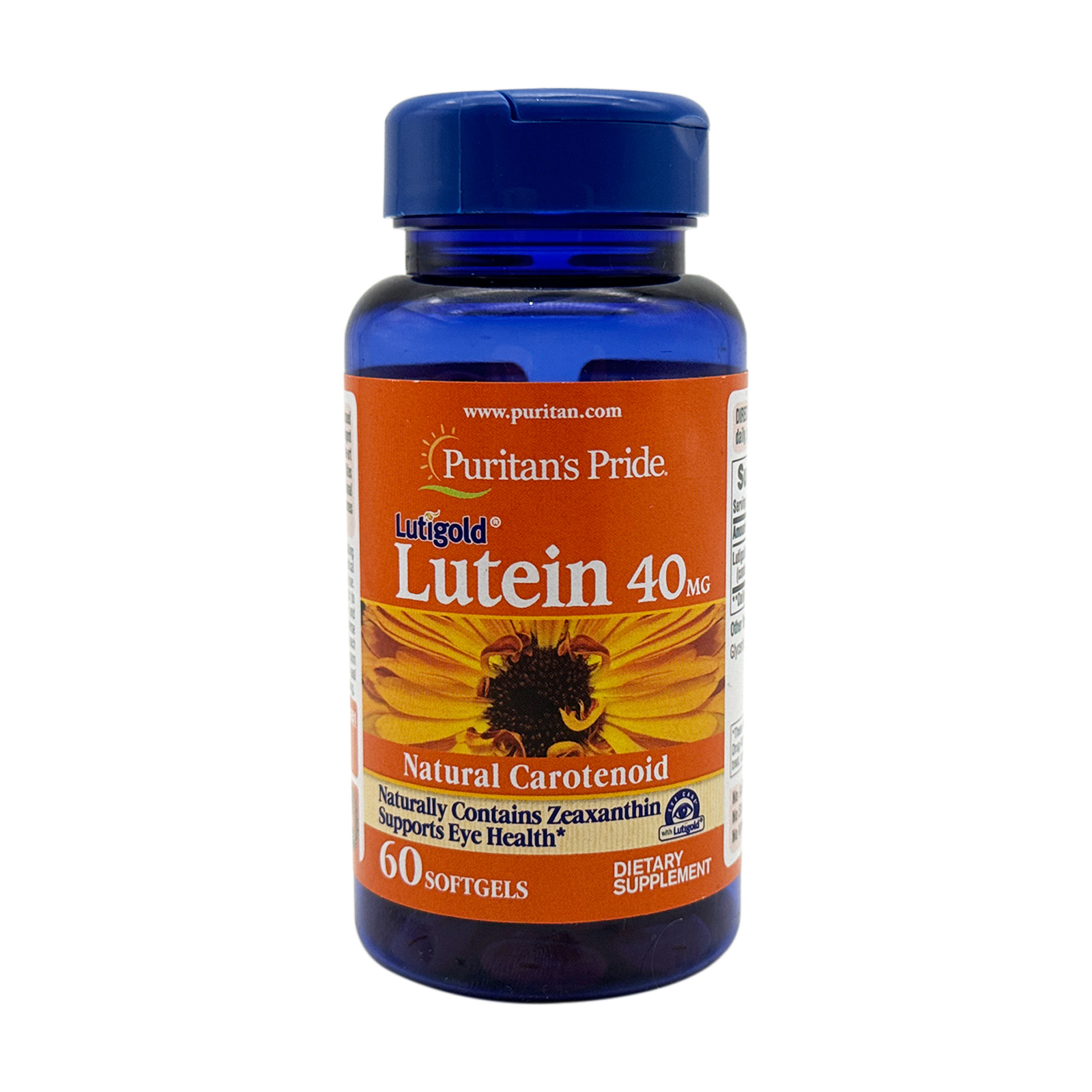 Puritan's Pride Lutein 40mg With Zeaxanthin, 60 Softgels