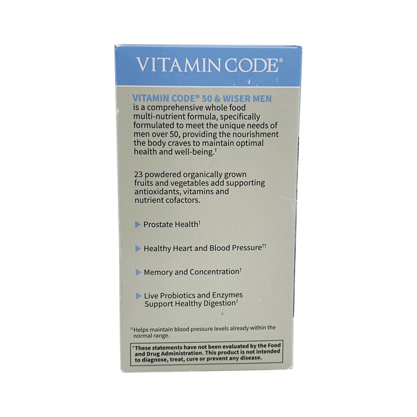 Garden of Life Vitamin Code 50 & Wiser Men Multivitamin 240 Capsules