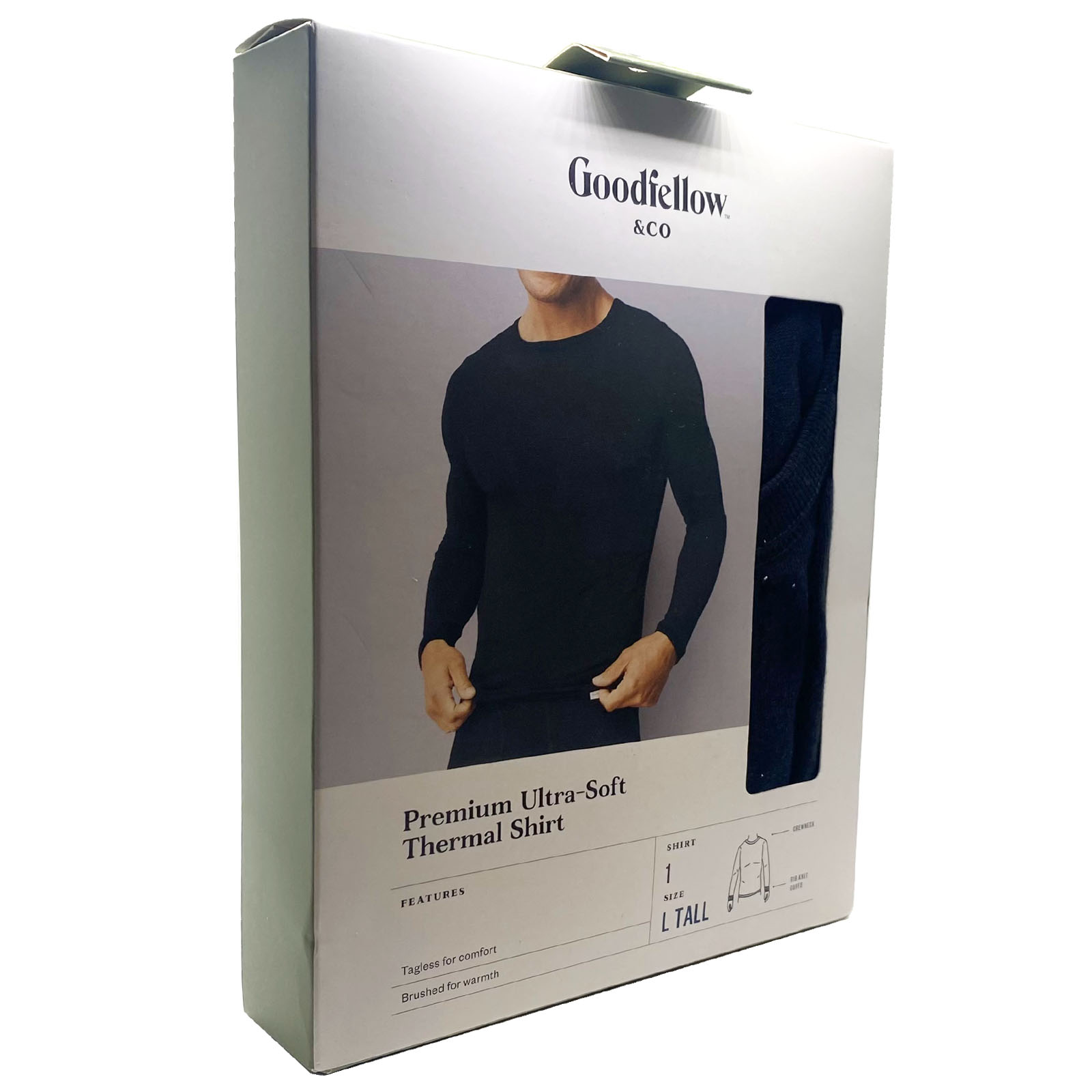 Goodfellow & Co Men’s Black Premium Ultra-Soft Thermal Shirt or Pants Black