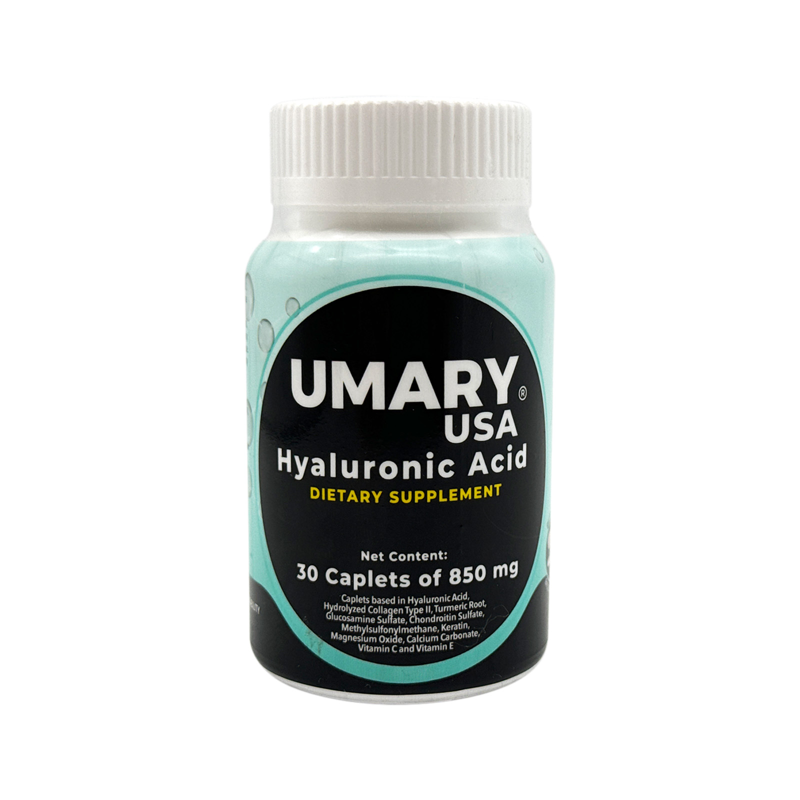 UMARY Hyaluronic Acid - 850 mg - 30 Caplets