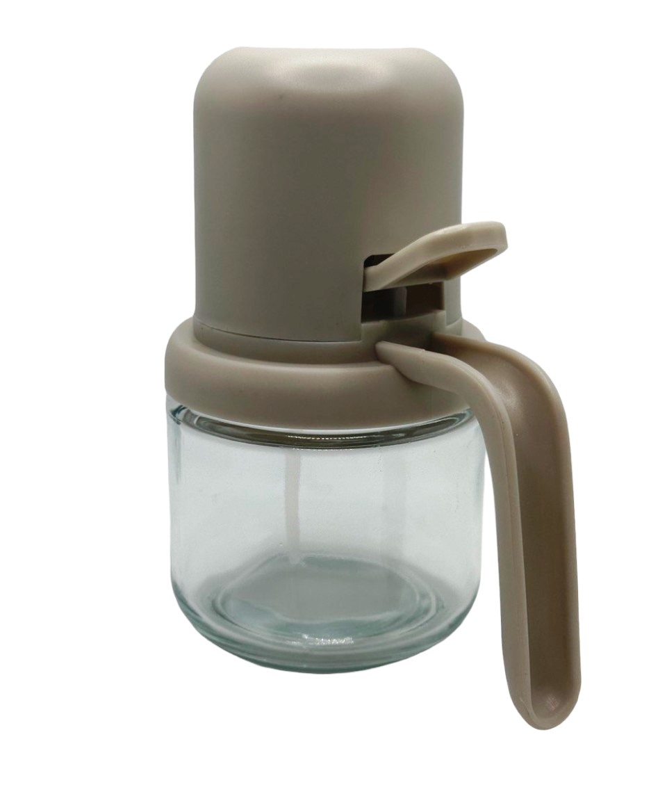 Oil Bottle with Press and Hold Design - 180 ml - Gray