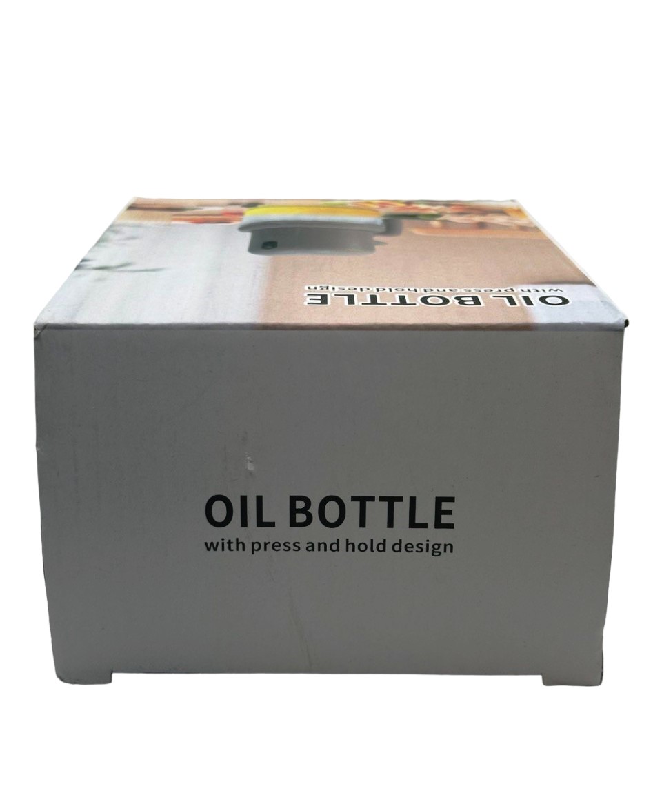 Oil Bottle with Press and Hold Design - 180 ml - Gray