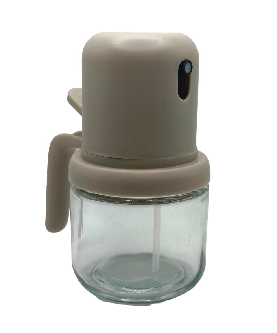 Oil Bottle with Press and Hold Design - 180 ml - Gray