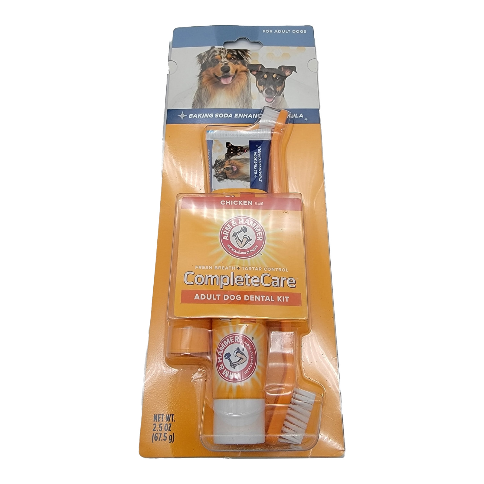 Arm & Hammer Complete Care Dental Kit for Adult Dogs 2.5 oz Chicken Flavored