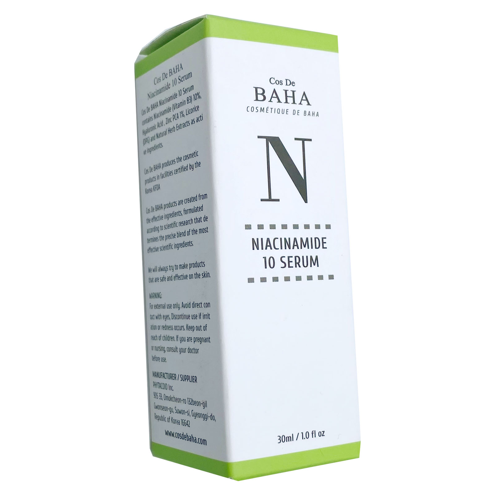 Cos De BAHA N Niacinamide 10 Serum 30 ml (1.0 fl Oz) 