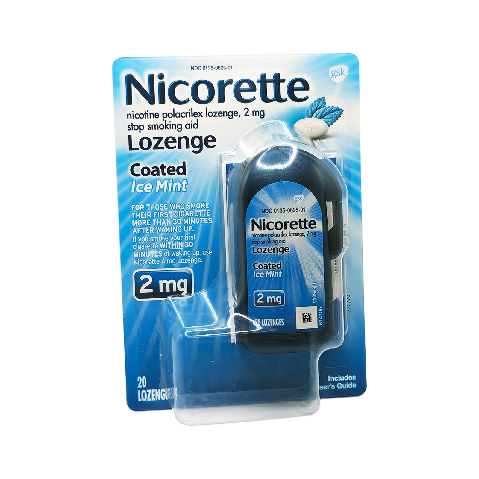 Nicorette’s Lozenge Coated Ice Mint 2 mg