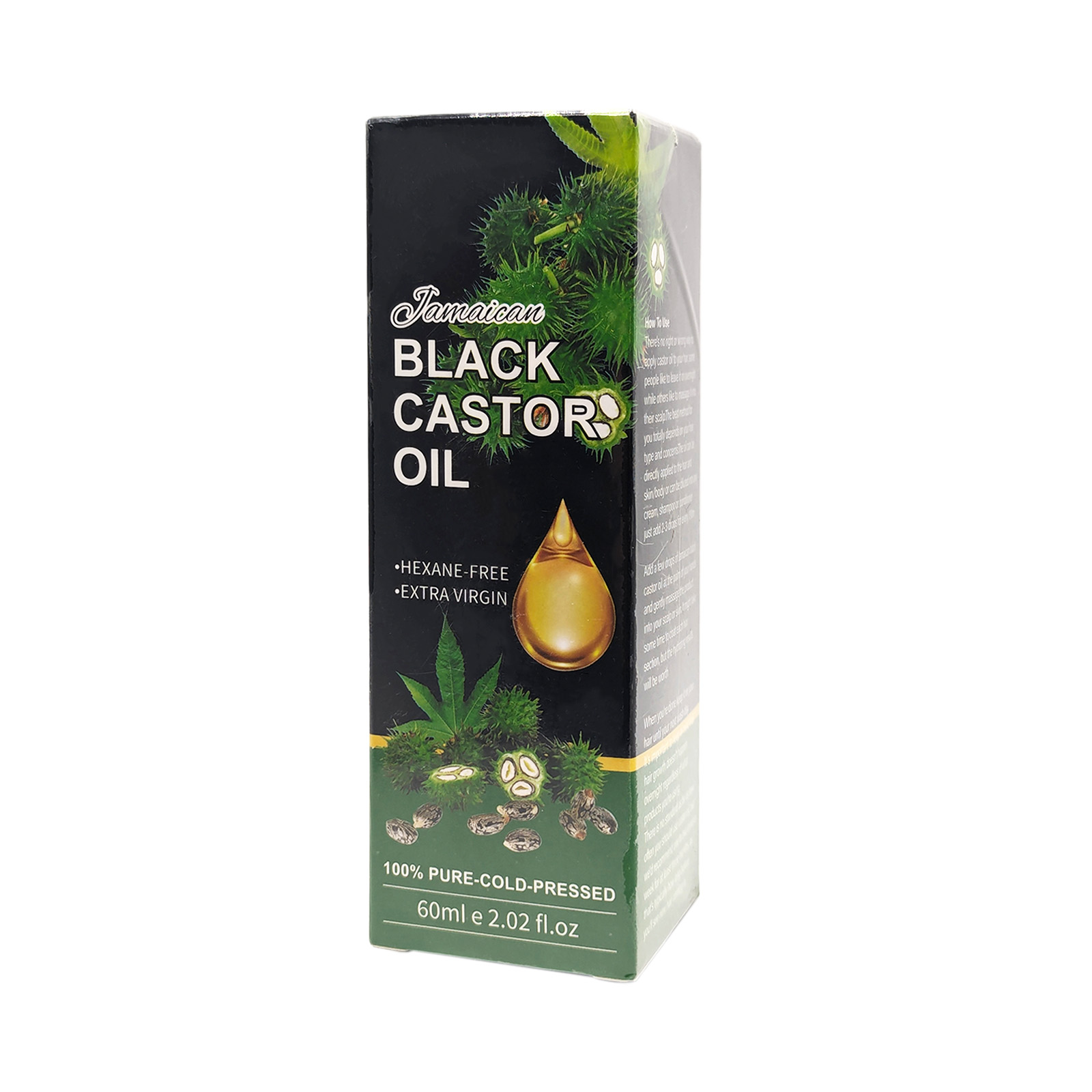 Jamaican Black Castor Oil Pure Cold Pressed 2 Fluid Ounces