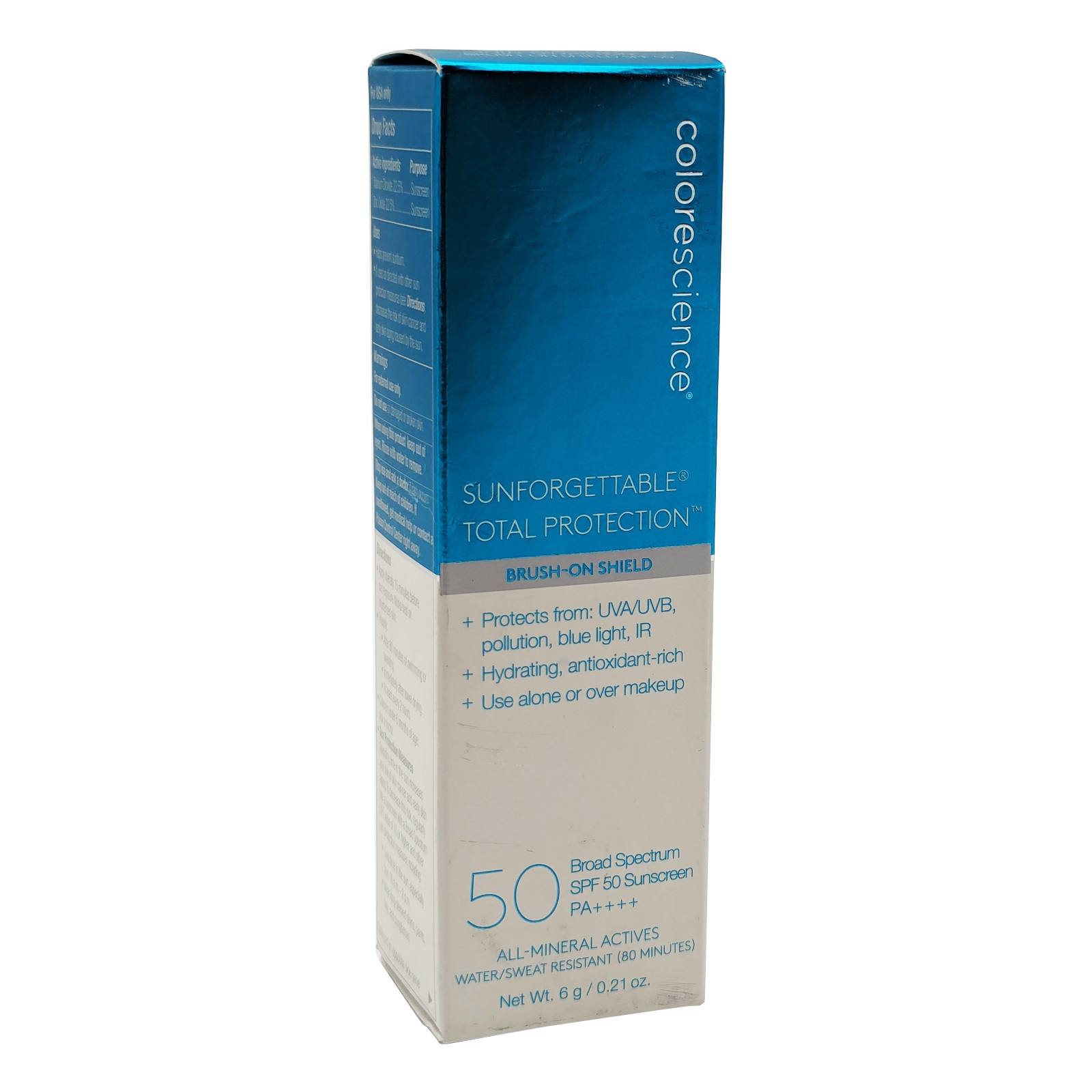 Colorescience Sunforgettable Total Protection Brush On Shield Broad Spectrum SPF 50 -  Deep - 0.21 oz