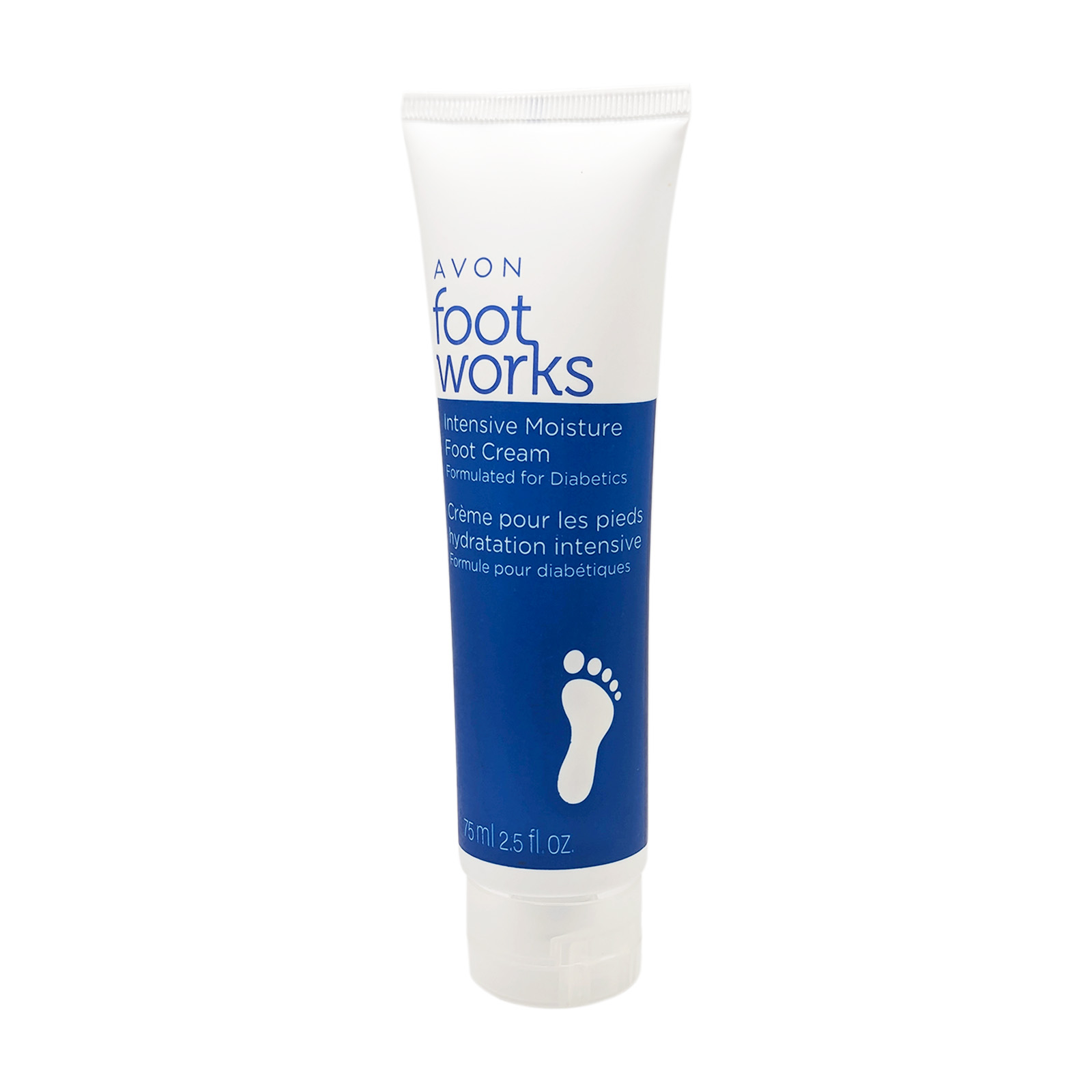 Avon Foot Works Intensive Moisture Foot Cream Formulated for Diabetics 2.5 fl oz