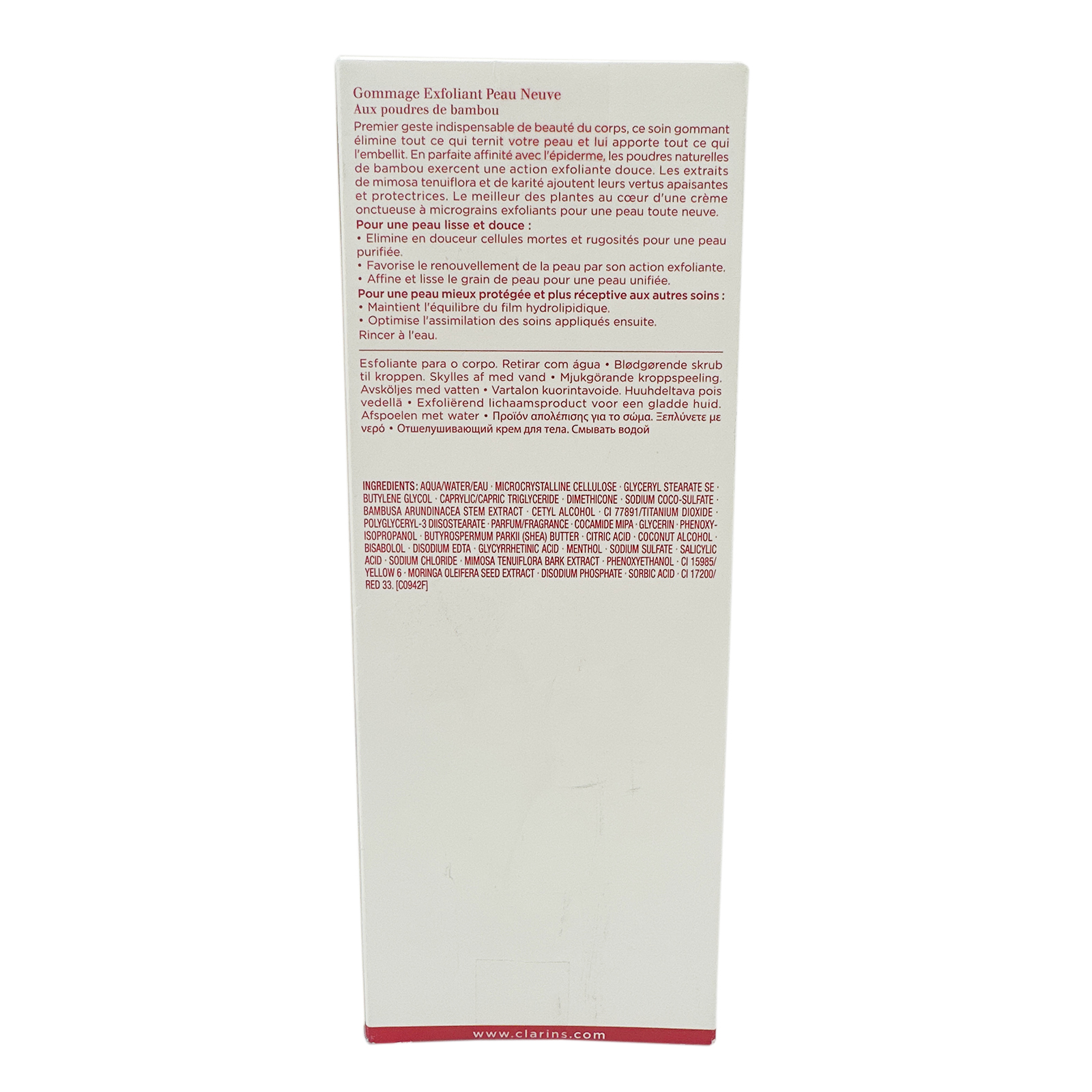 Clarins Exfoliating Body Scrub For Smooth Skin - 6.9 oz