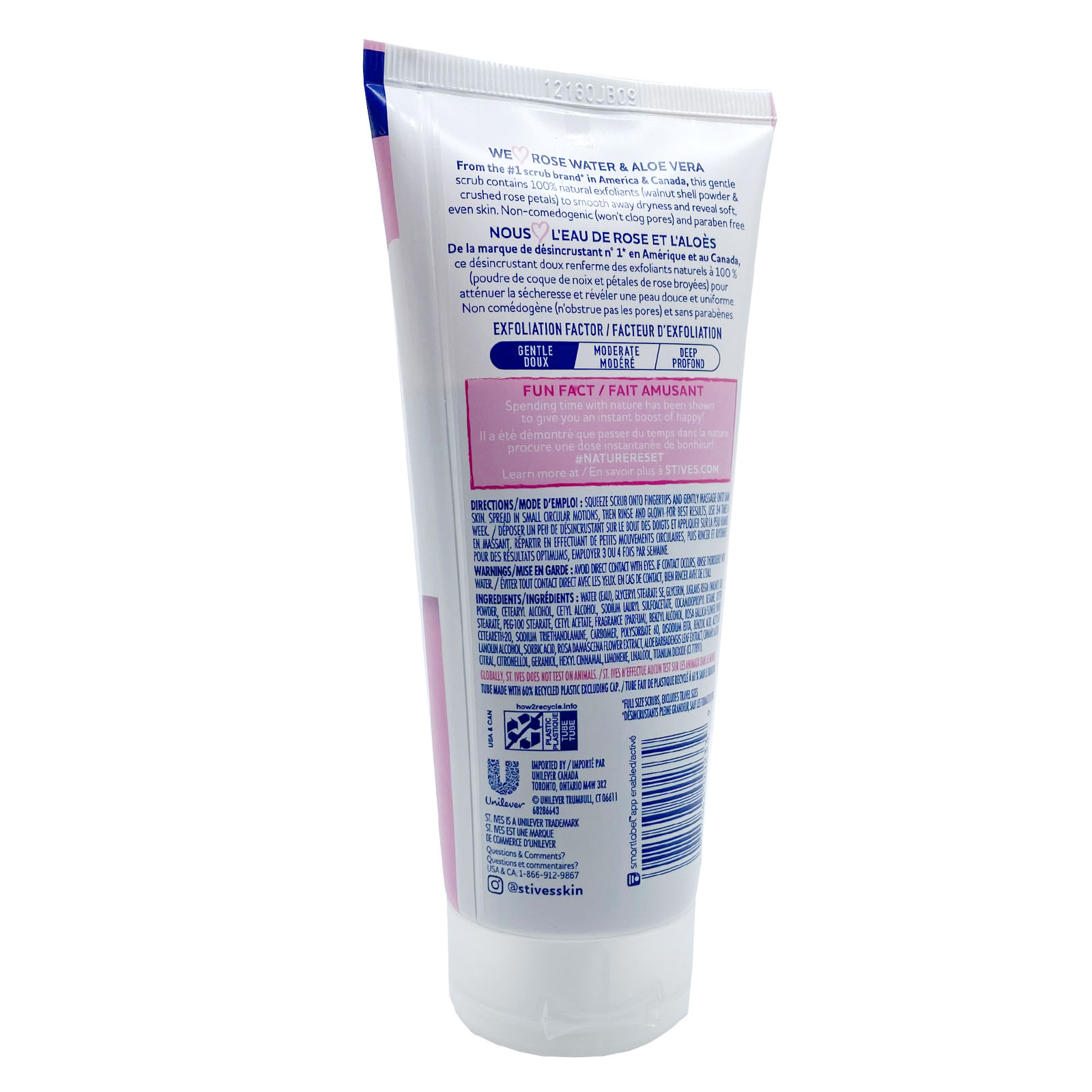 St. Ives Gentle Smoothing Rosewater and Aloe Vera Facial Scrub - 6oz