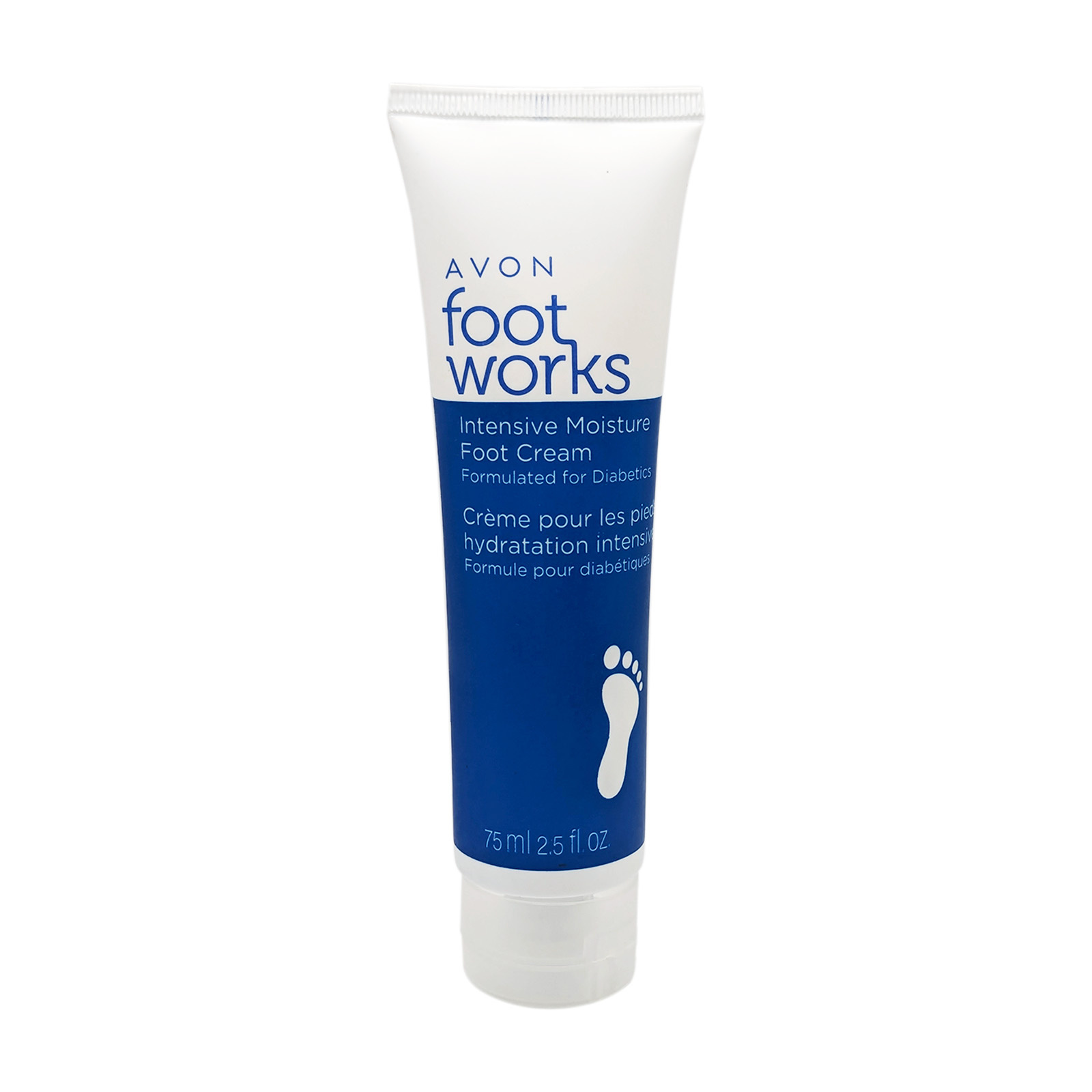 Avon Foot Works Intensive Moisture Foot Cream Formulated for Diabetics 2.5 fl oz